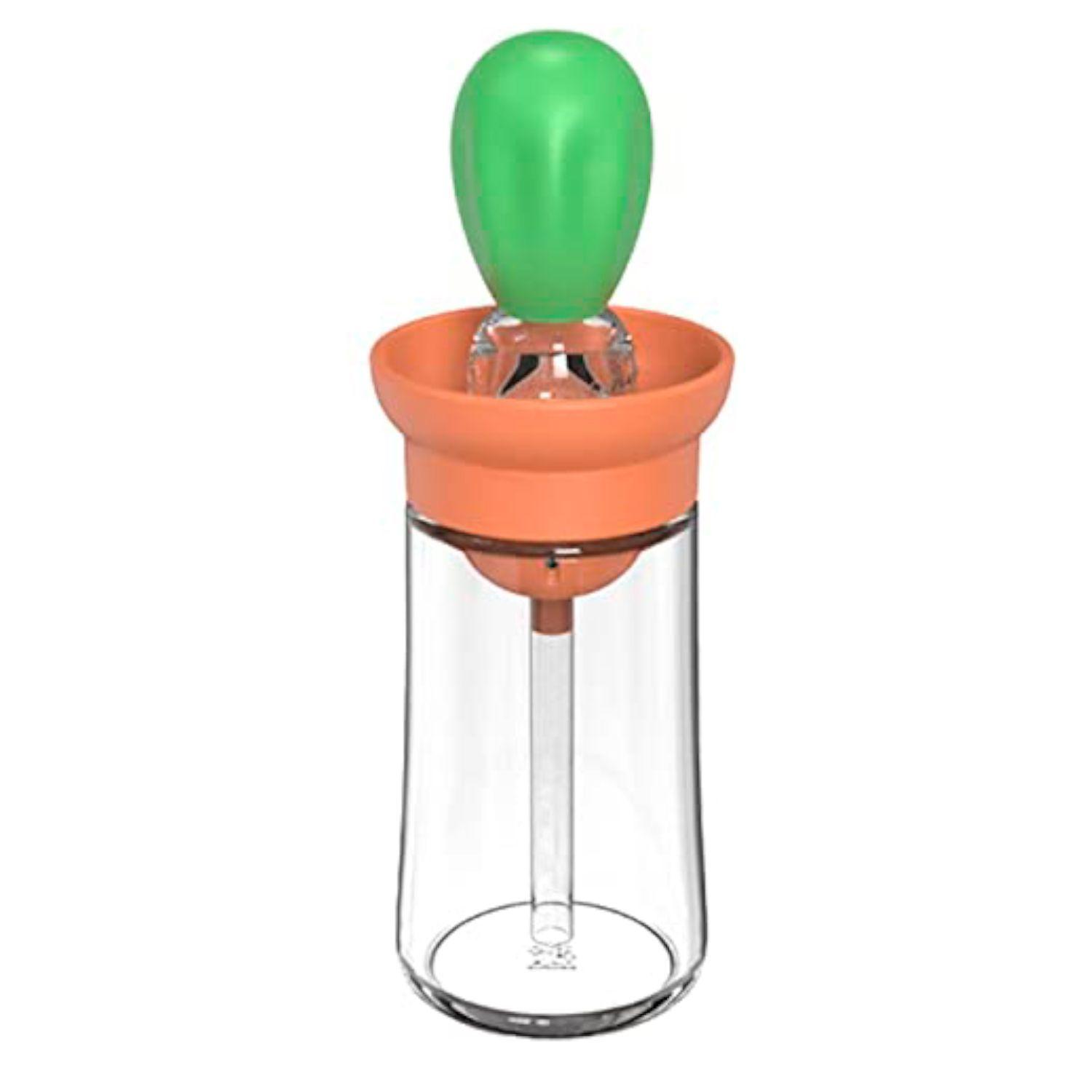 Dispensador Aceite Vidrio 2 En 1 Con Brocha Silico-0