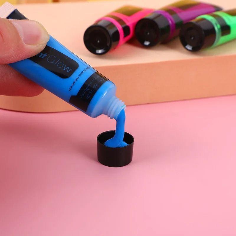 Pintura Corporal Fluorescente De Neón Para Fiestas Halloween-5