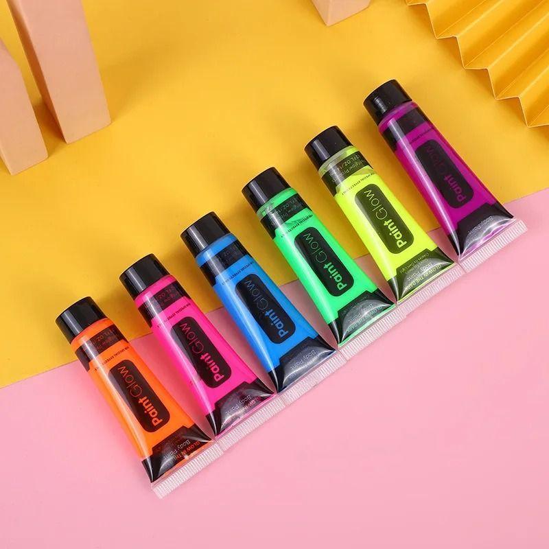 Pintura Corporal Fluorescente De Neón Para Fiestas Halloween-6