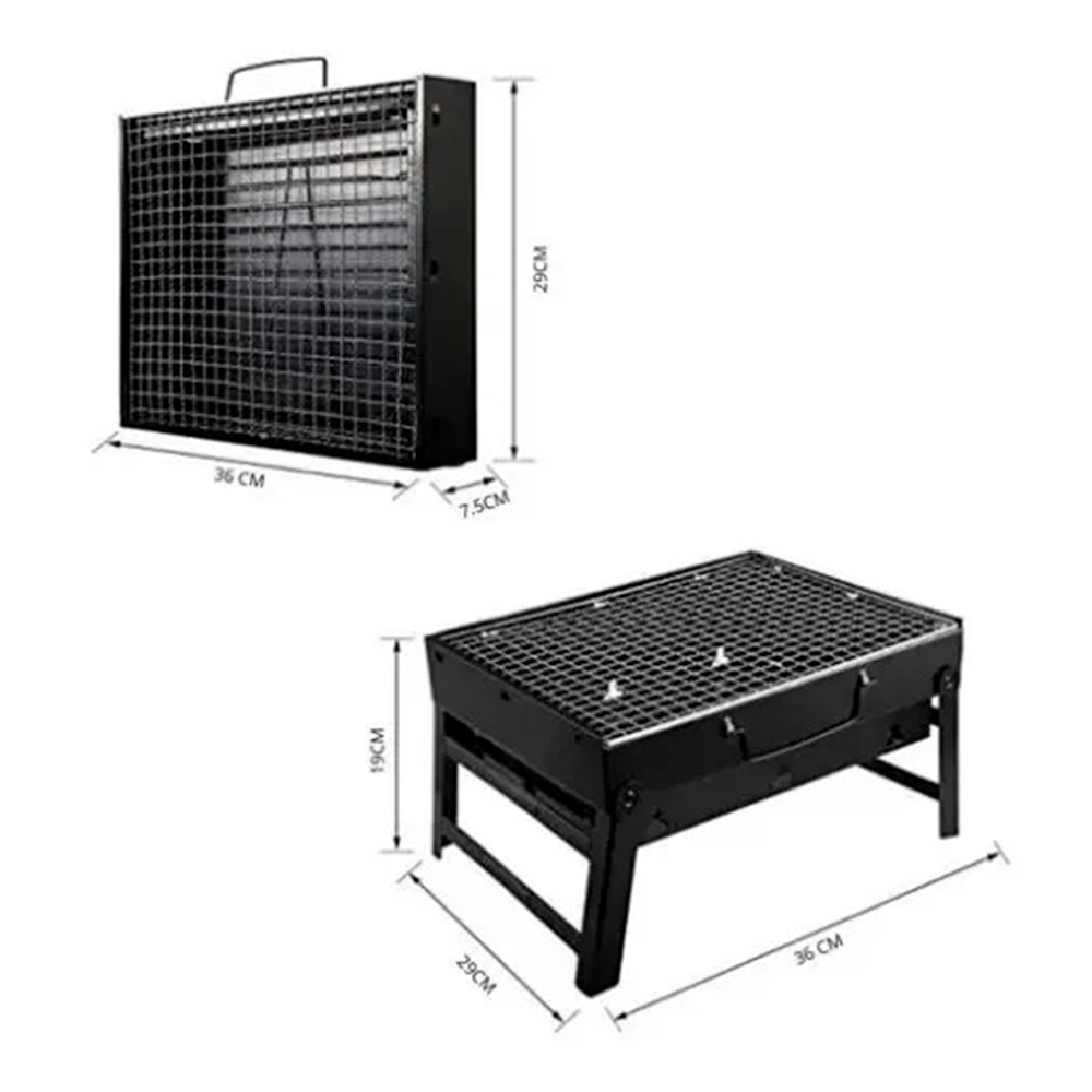 Parrilla Plegable Port til Para Carb n Asador Camping Picnic-1