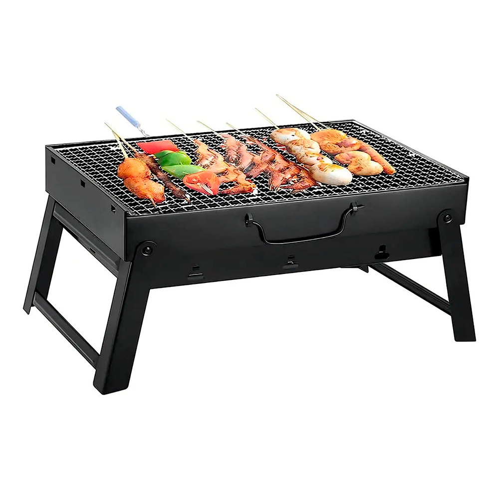 Parrilla Plegable Port til Para Carb n Asador Camping Picnic-4