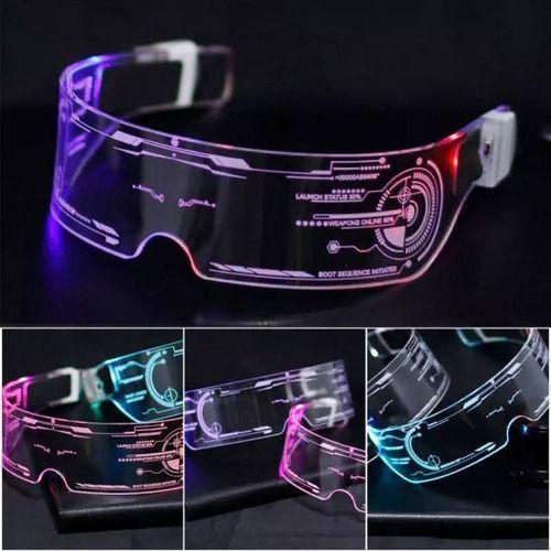 Lentes Para Fiesta Luz Led Cosplay Gafas Luminosa -6