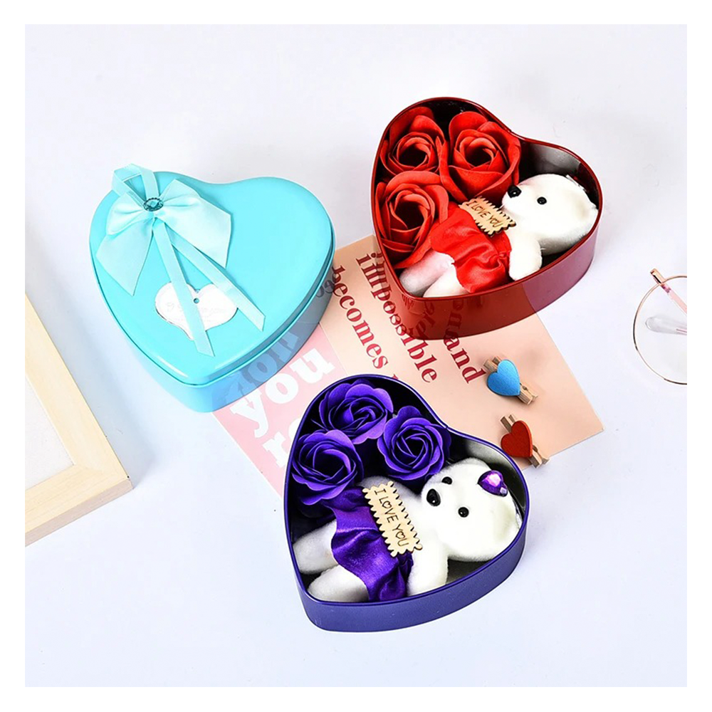  Oso Peluche Regalo San Valentin Corazon Amor Rosa-3