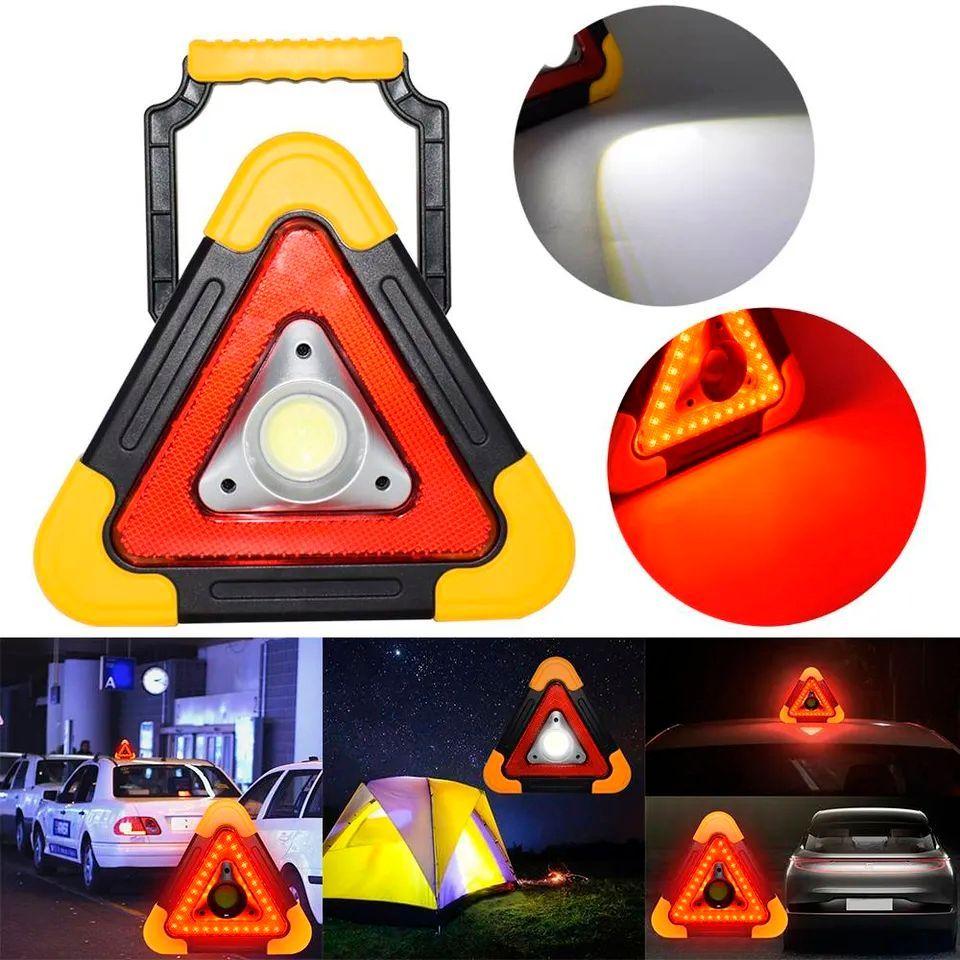 Triangulo Led Recargable De Emergencia Multifuncional-3