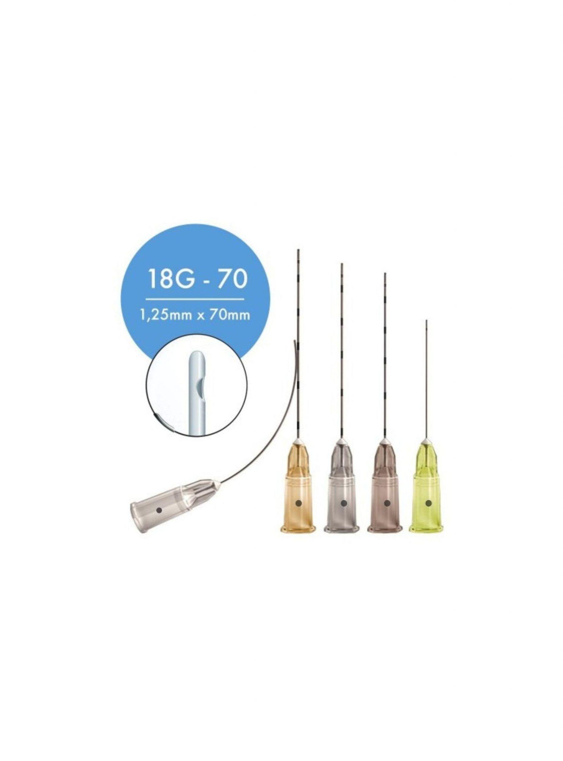 10 Cánula 18g X 70mm Microcánulas-1