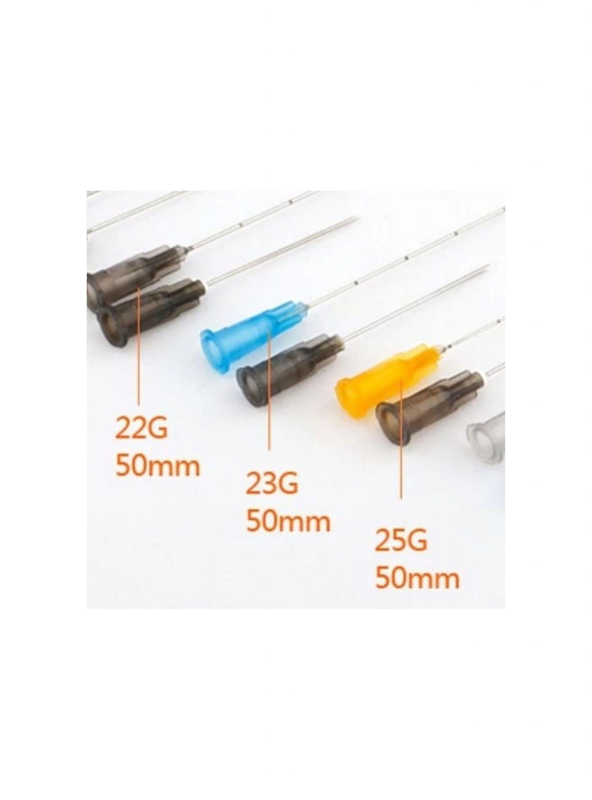 10 Cánula 25g X 50mm Microcánulas Flexibles Para Relleno-2