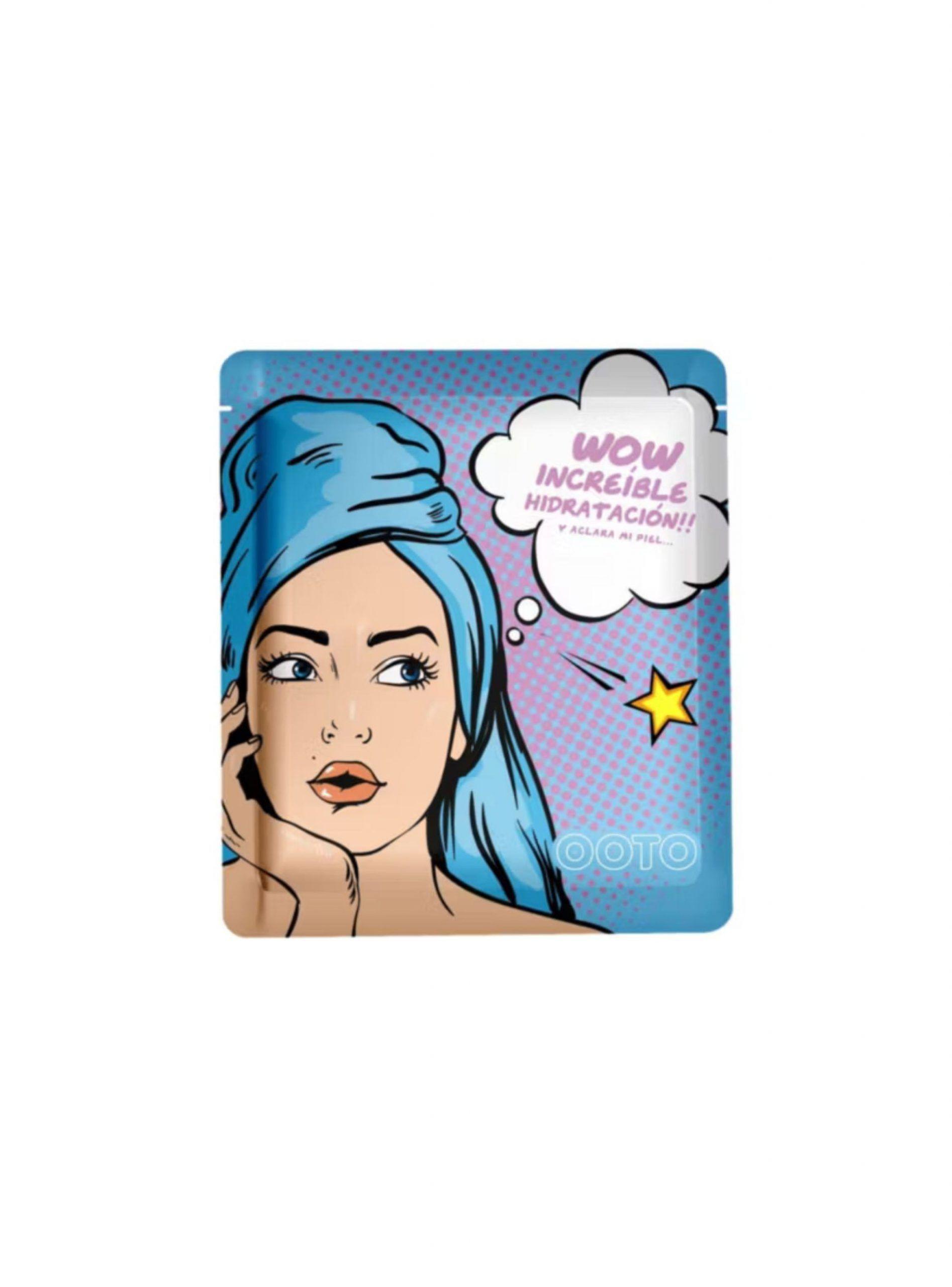 Pack 10 Mascarillas Faciales Aclarante Ácido Hialurónico y Vitaminas-1