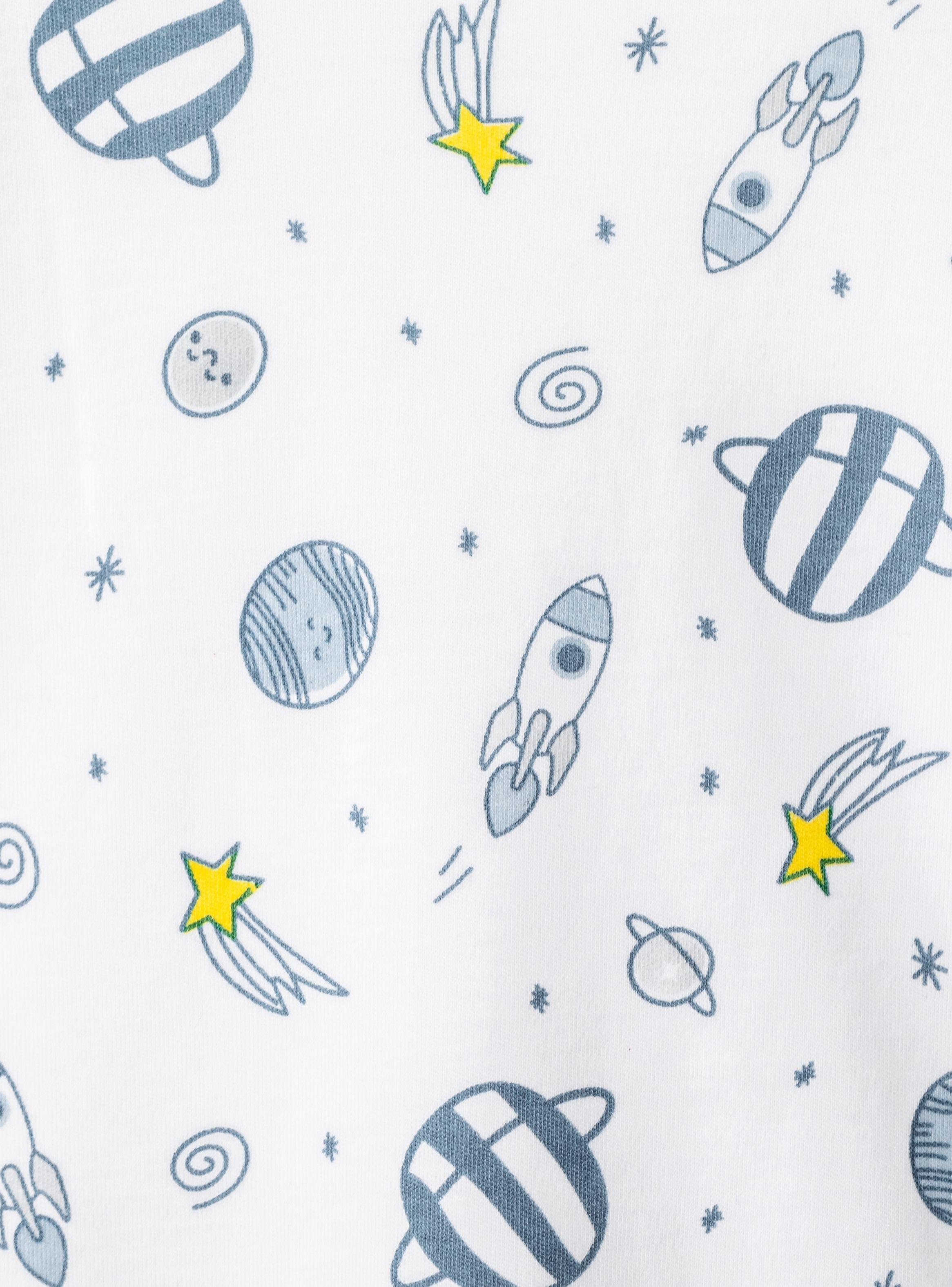 Pijama Print Espacio Astronautas Niño Algodón Pima Peruano-2