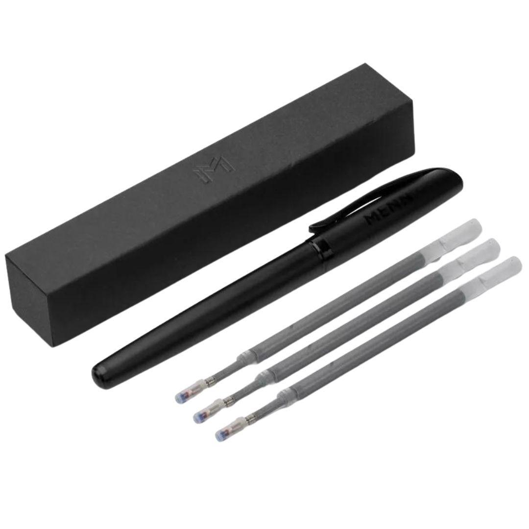Boligrafo Plateado Lapiz Gel Trazo Suave + Tintas Repuesto-0
