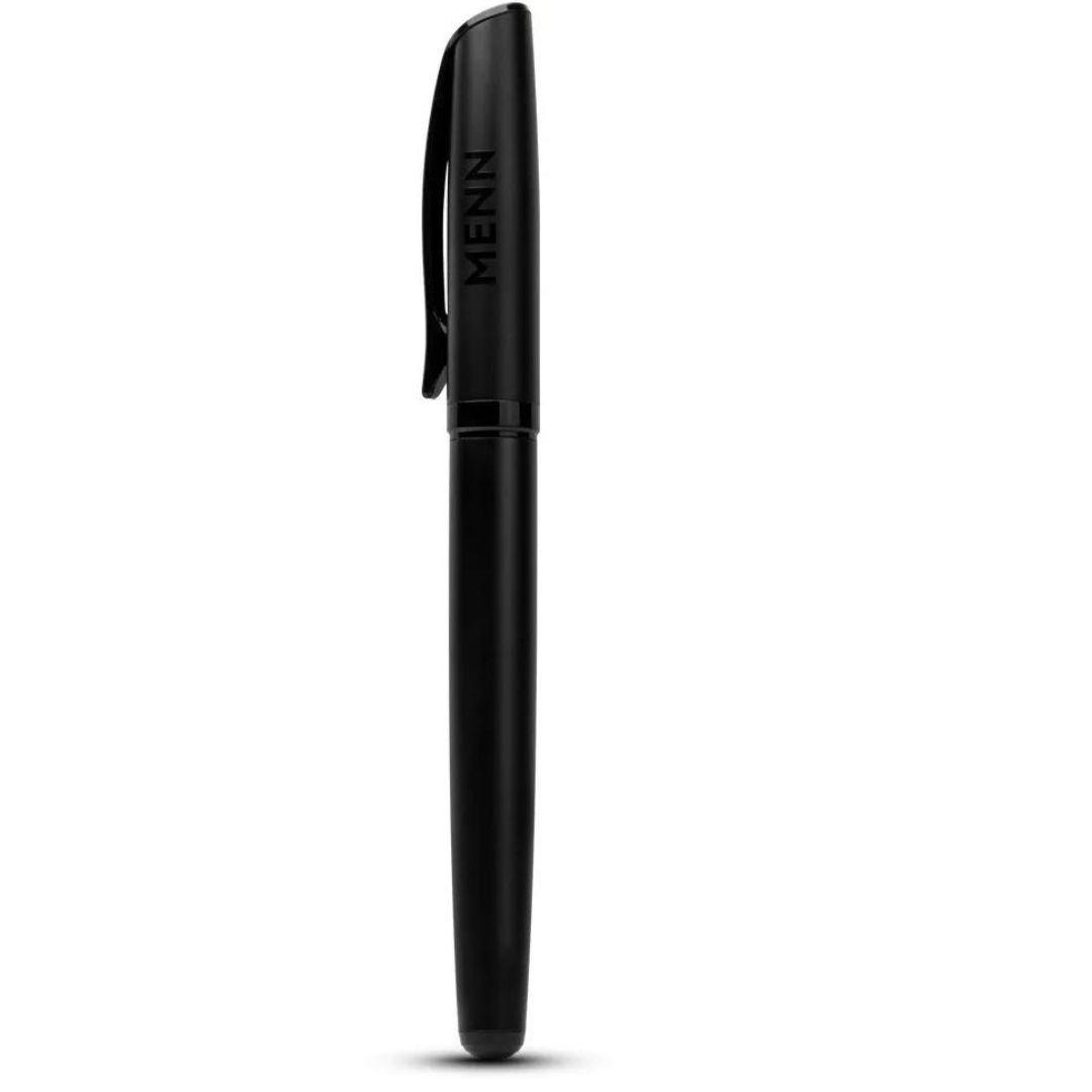 Boligrafo Plateado Lapiz Gel Trazo Suave + Tintas Repuesto-2