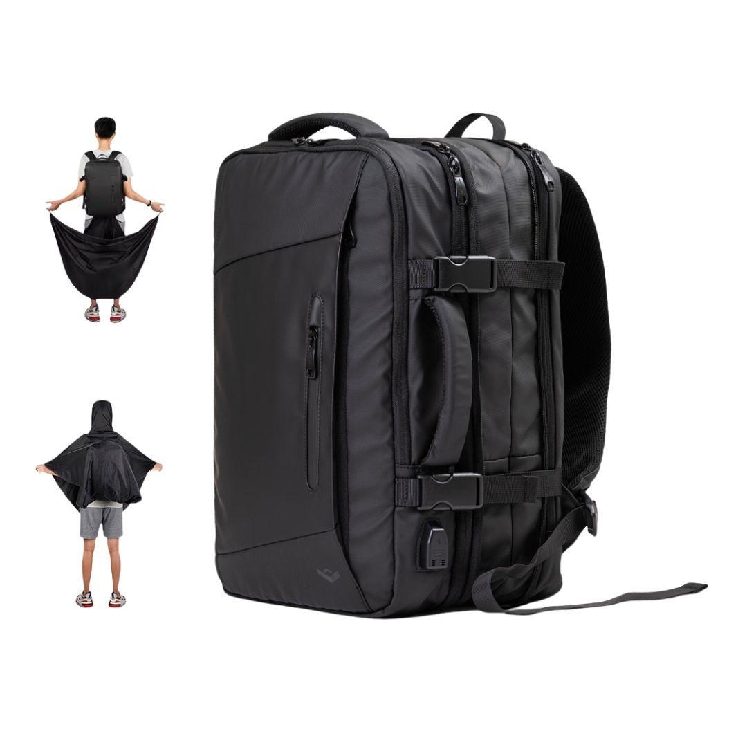 Mochila Carry On Impermeable Con Capucha Expansible 35L-0