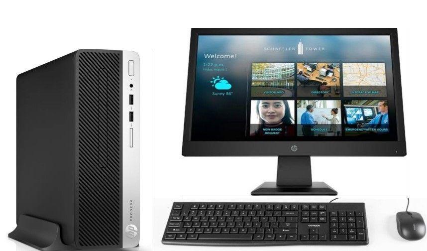 KIT MONITOR HP 18,5" + PC 400 G5 i3 8° 8GB 256GB + teclado & Mouse Reacondicionado-0