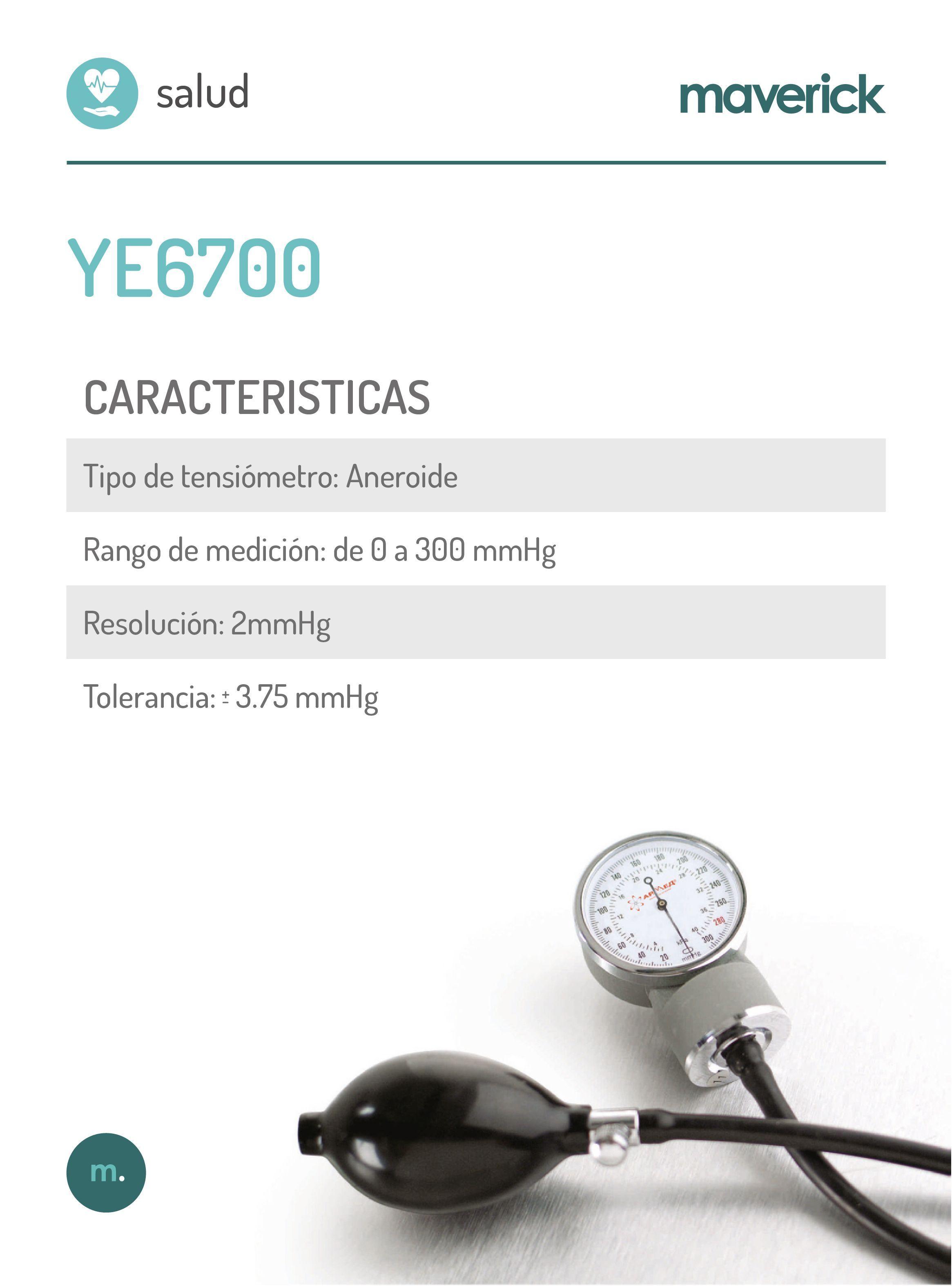 Tensiometro con Estetoscopio Maverick YE6700-2