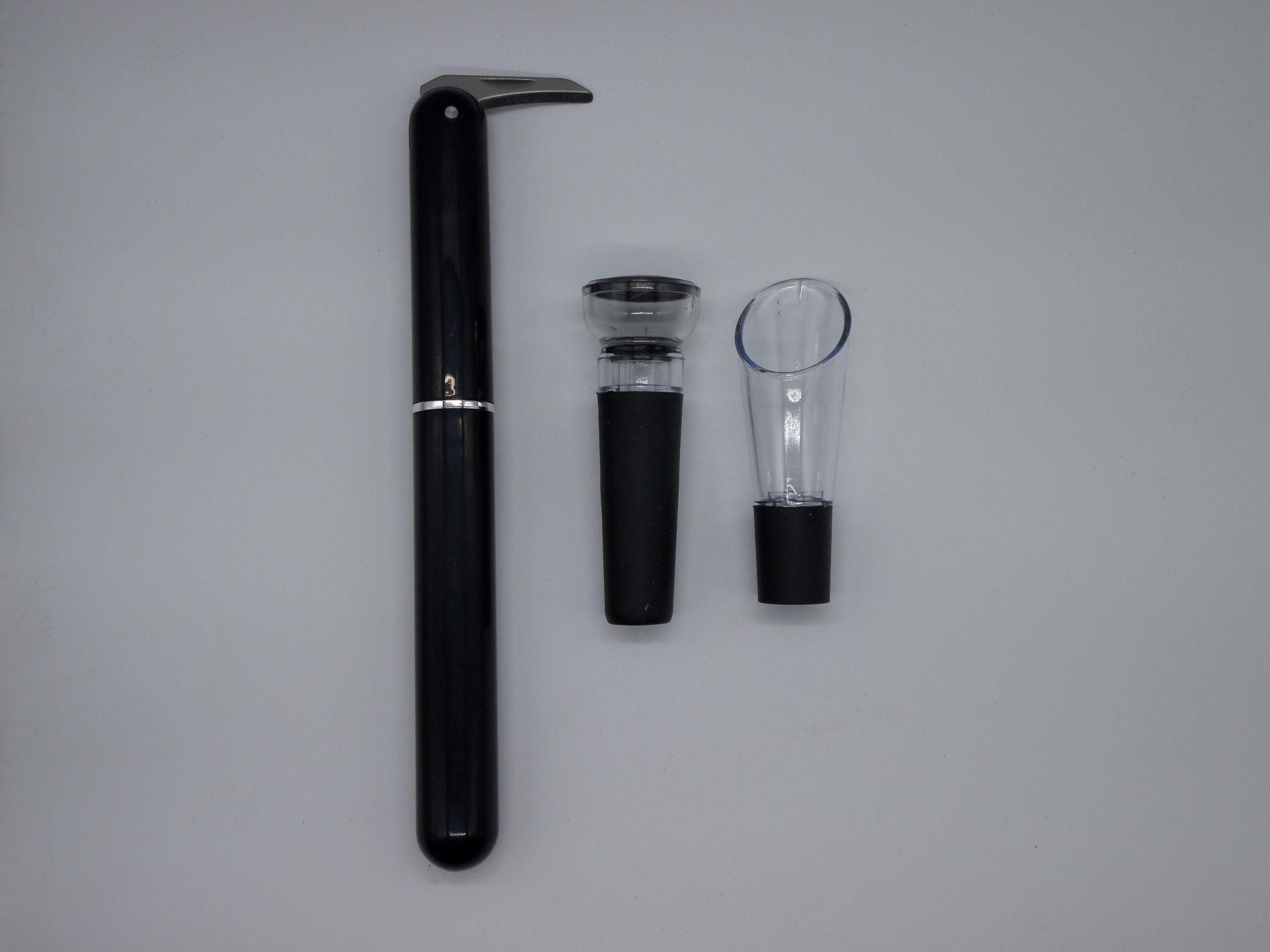 SET ABRIDOR DE VINO CON BOMBA DE AIRE Y TAPON  (4368)-0