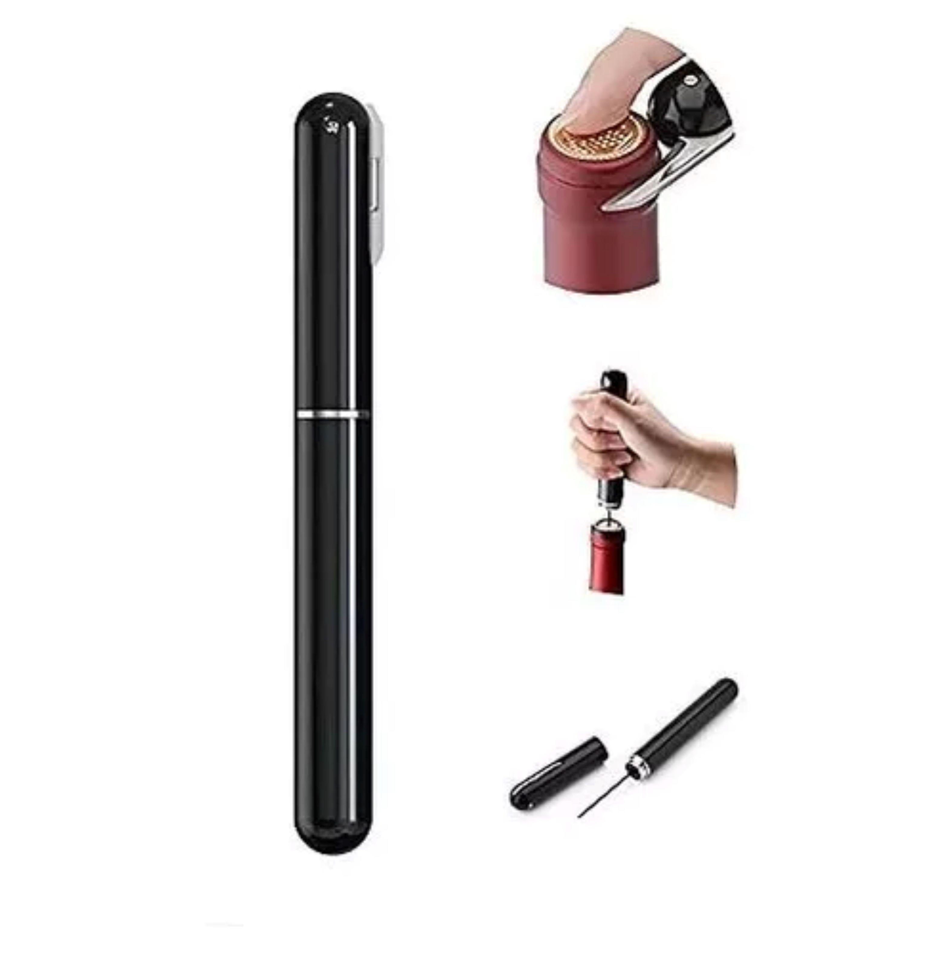 SET ABRIDOR DE VINO CON BOMBA DE AIRE Y TAPON  (4368)-2