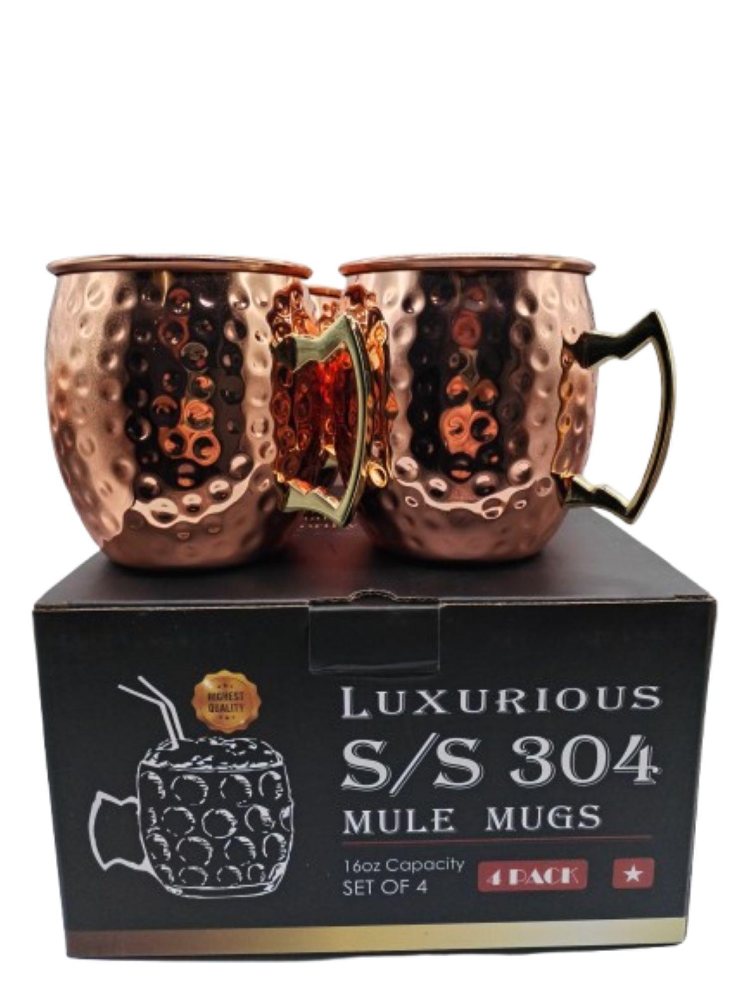 MUG SET 4 VASOS COBRE (4001)-1