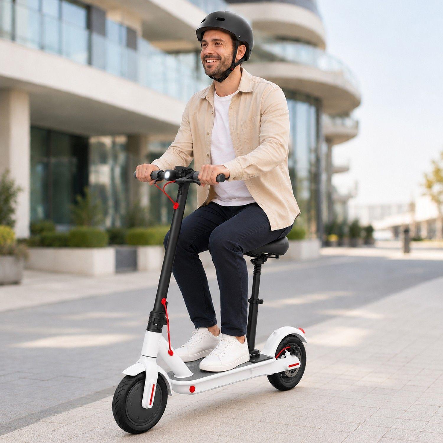 Scooter Electrico con Asiento y Luz Frontal 25 Km h Bluetooth-1