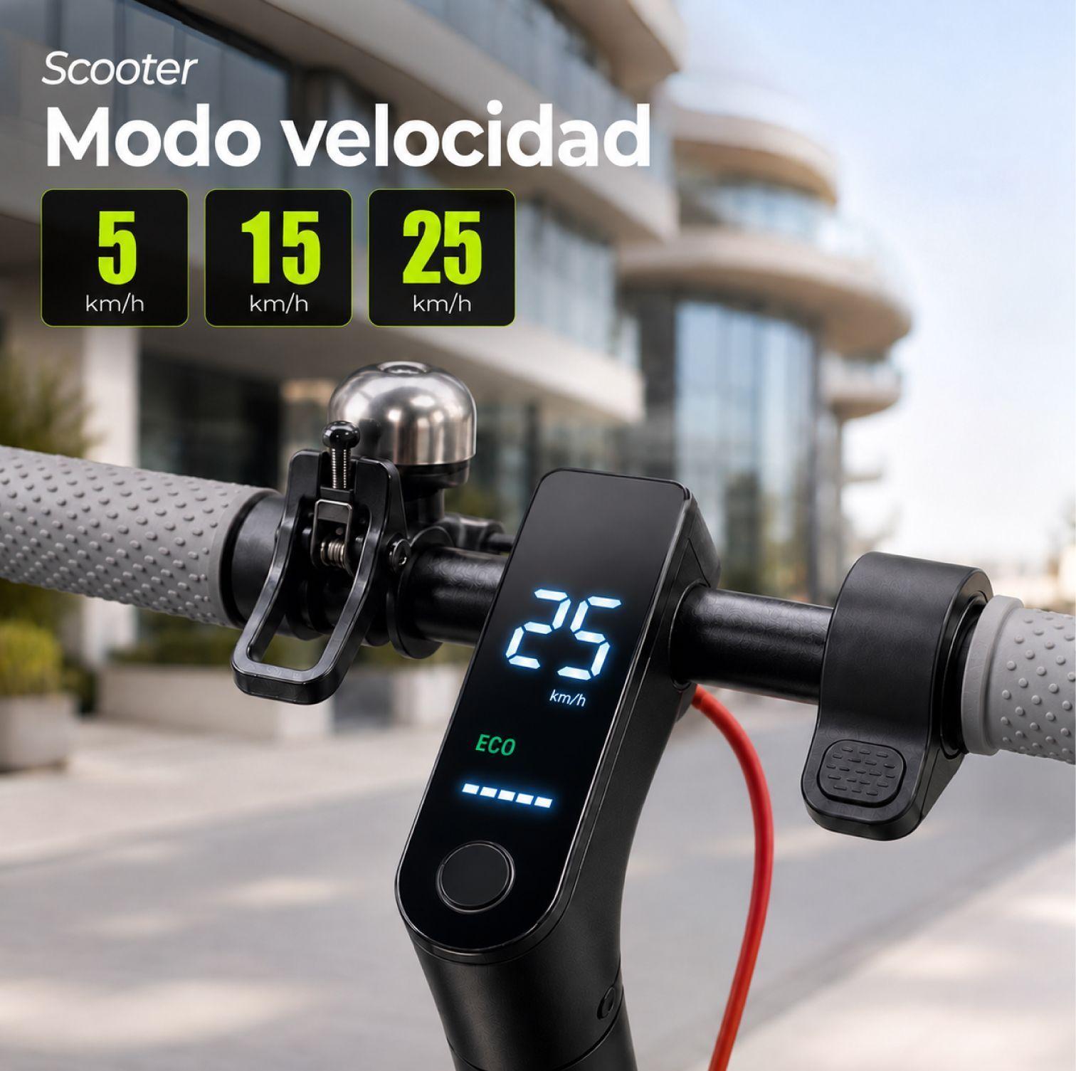 Scooter Electrico con Asiento y Luz Frontal 25 Km h Bluetooth-4
