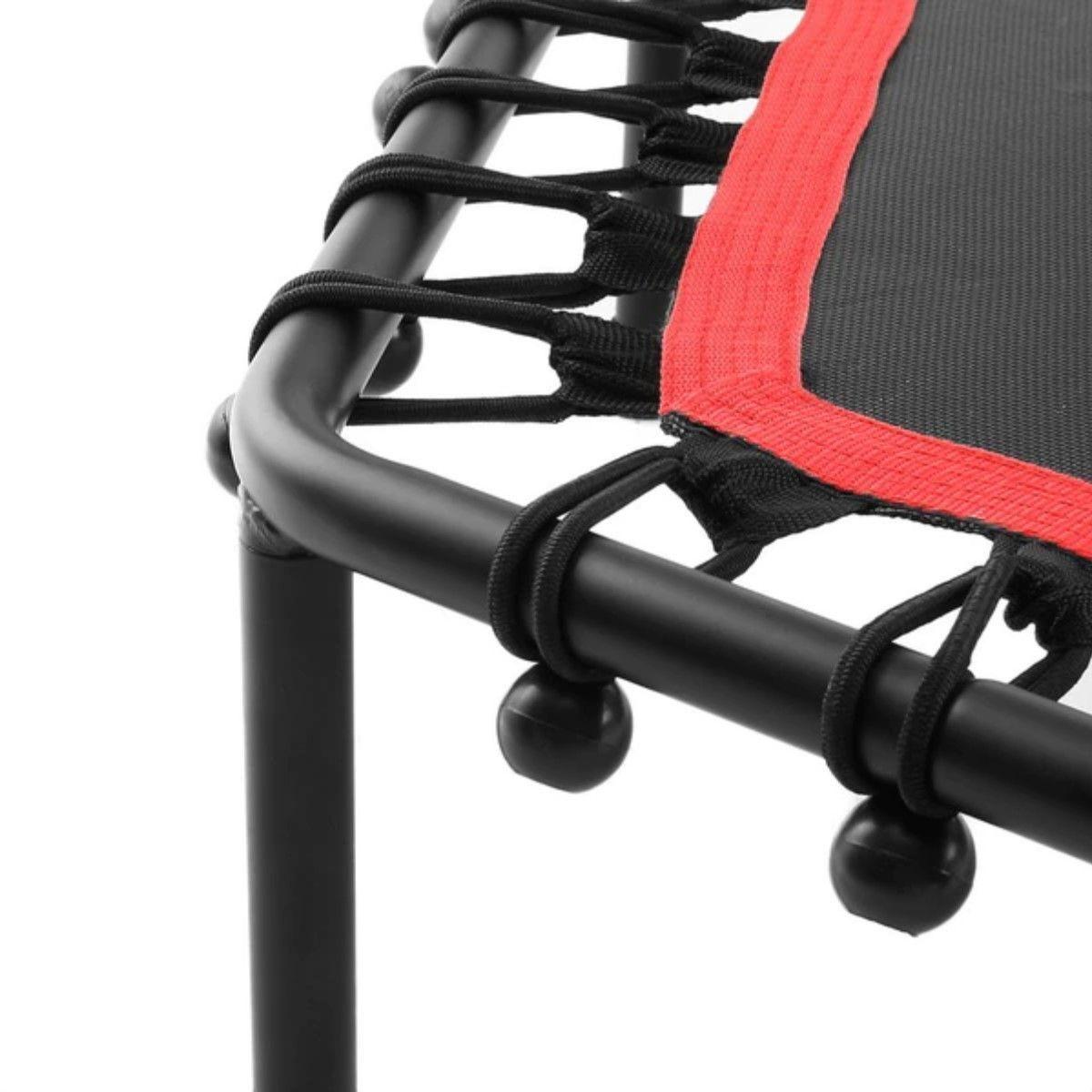 Trampolin Fitness Hexagonal Con Mango 115CM Rojo-5