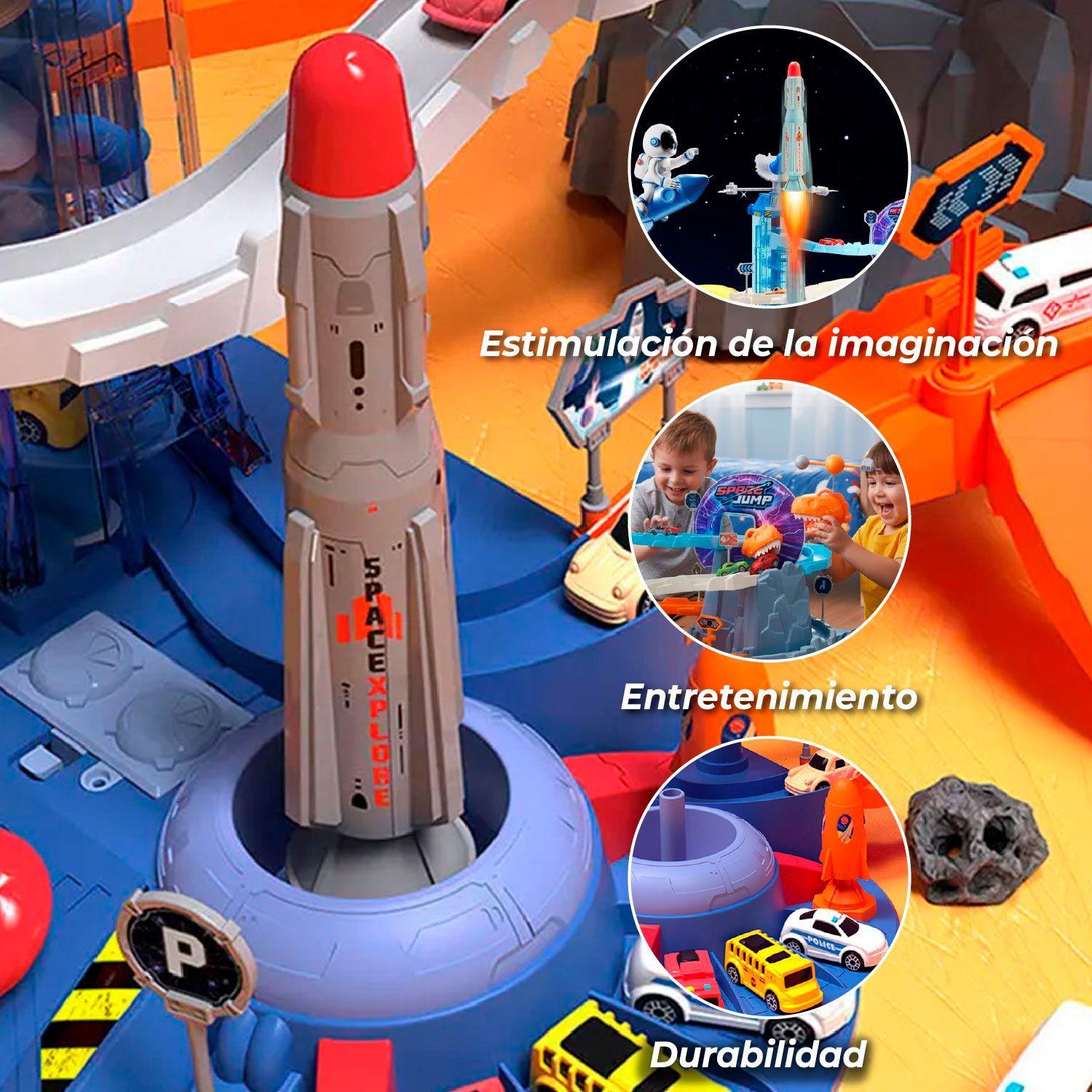 Juguete Pista Electrica de Auto Espacial + Cohete-2