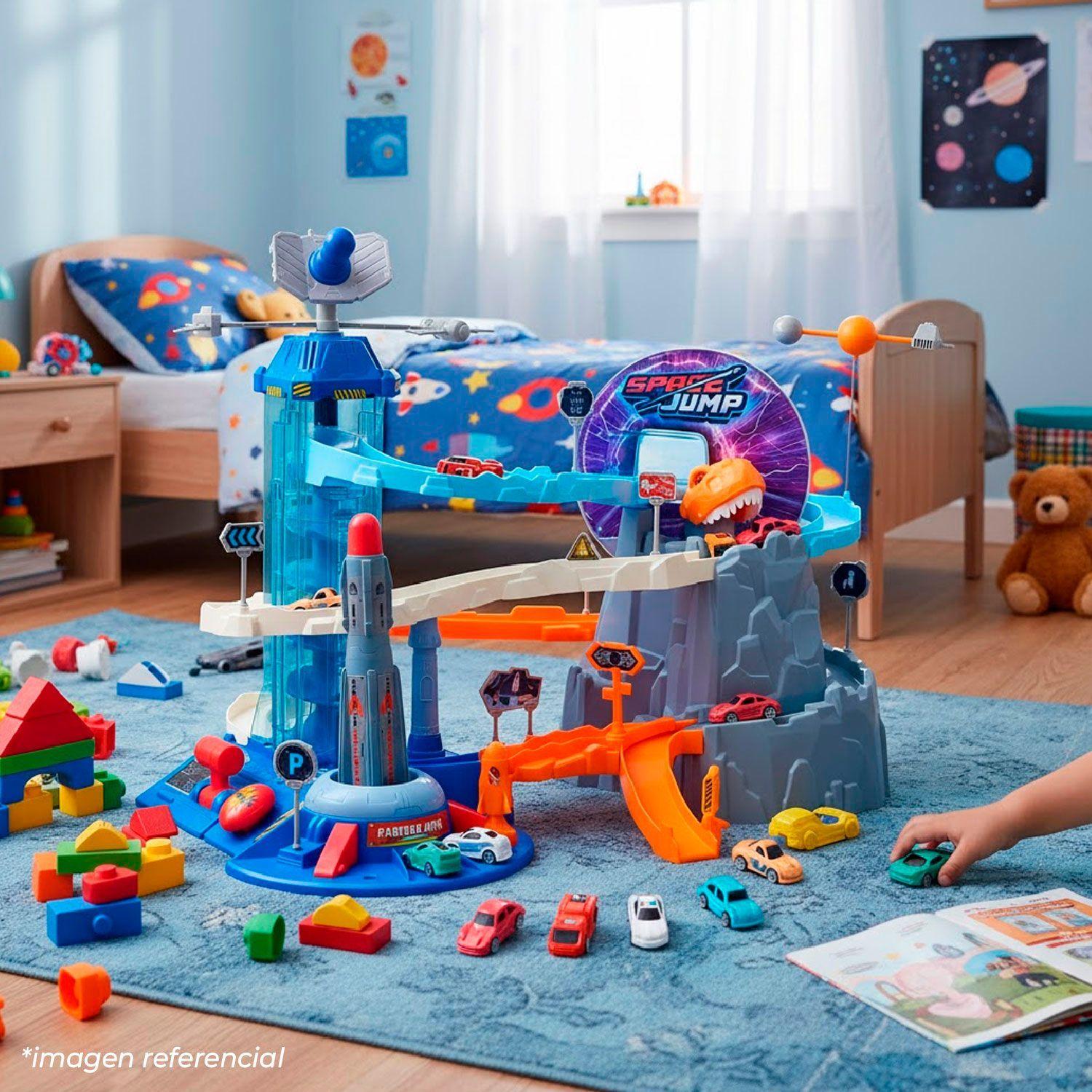 Juguete Pista Electrica de Auto Espacial + Cohete-3