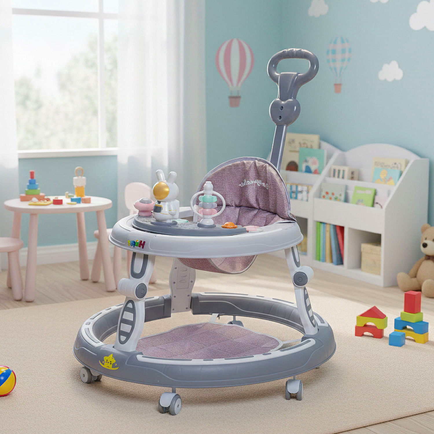 Andador Caminadora Bebe Plegable Astronauta Con Sonido-1