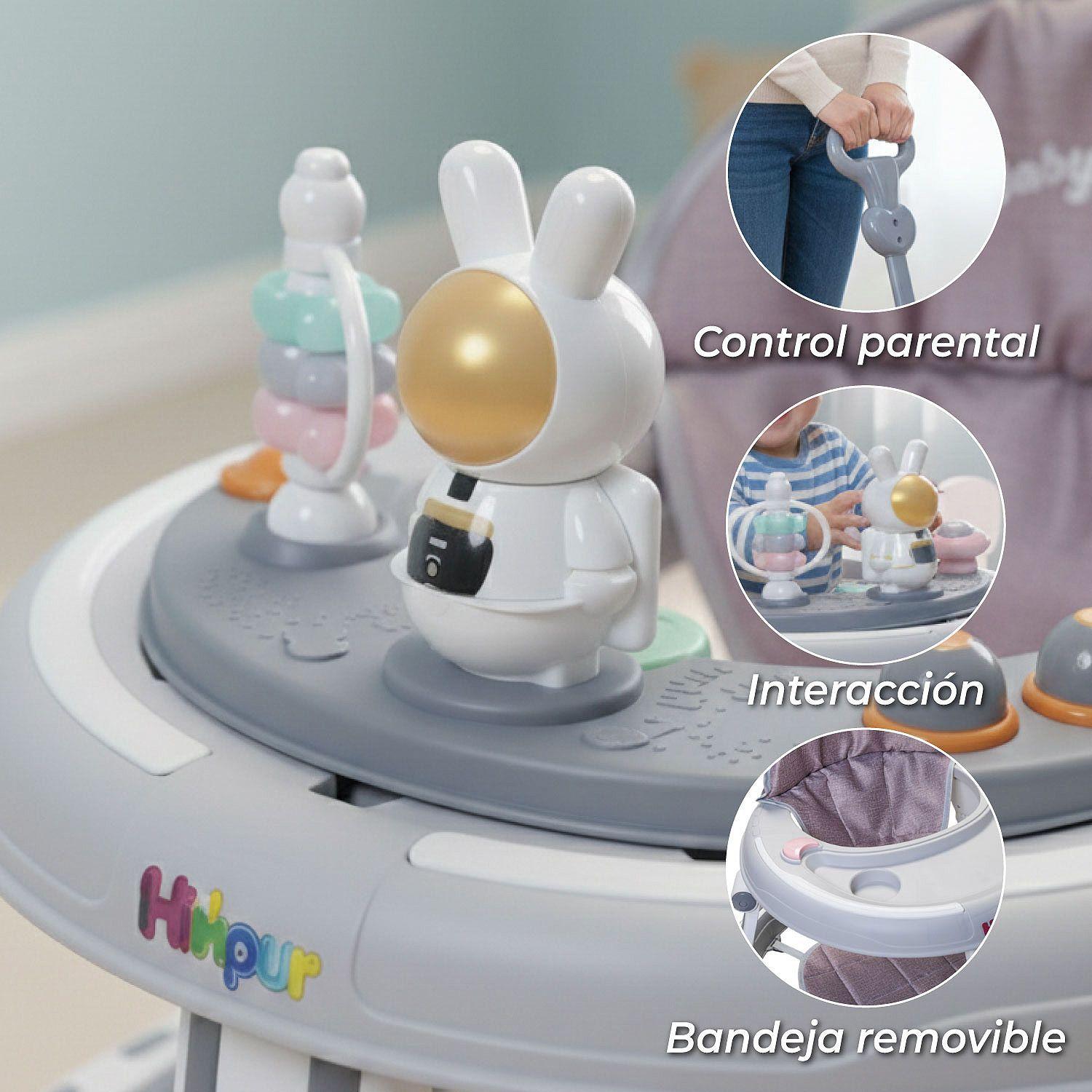 Andador Caminadora Bebe Plegable Astronauta Con Sonido-3