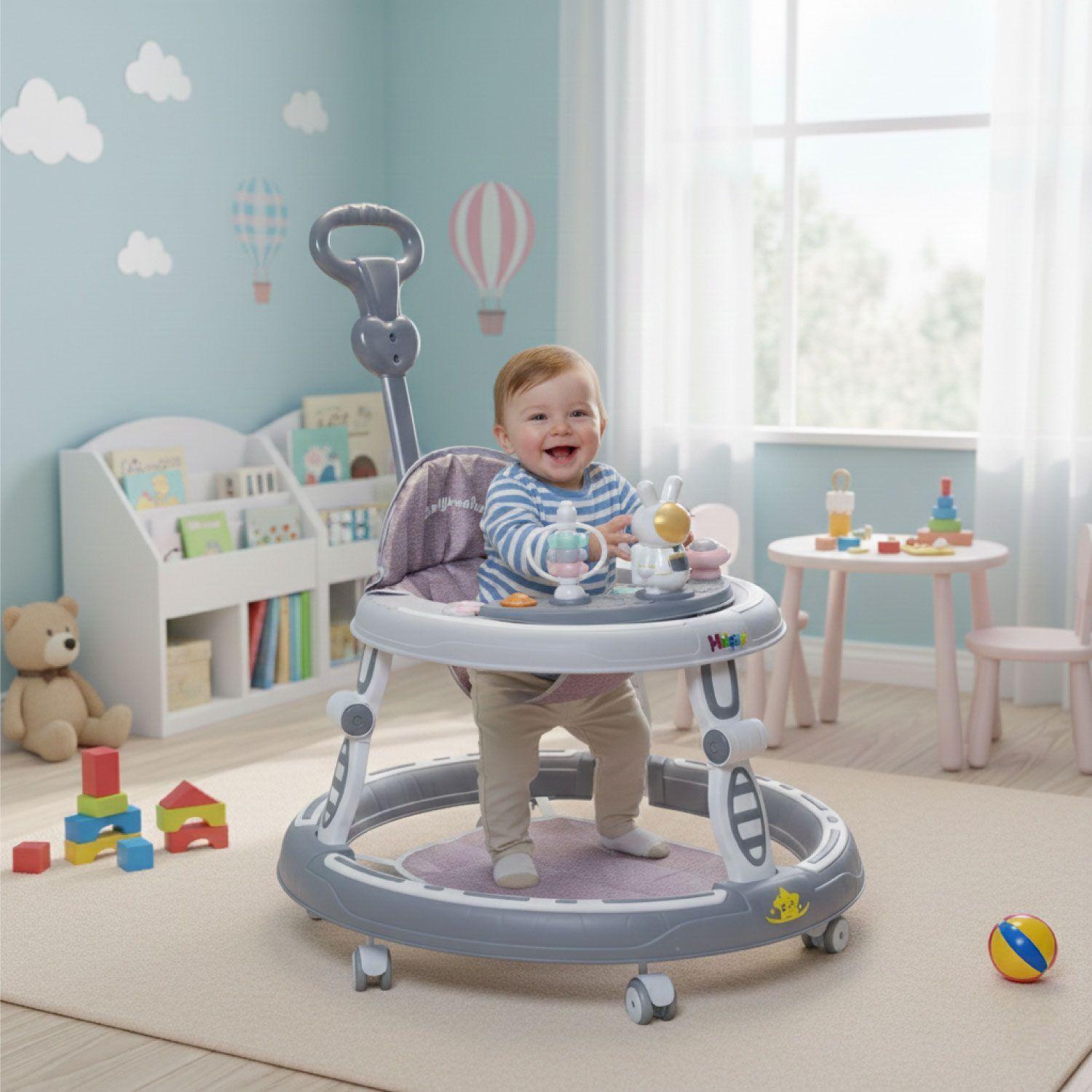 Andador Caminadora Bebe Plegable Astronauta Con Sonido-4