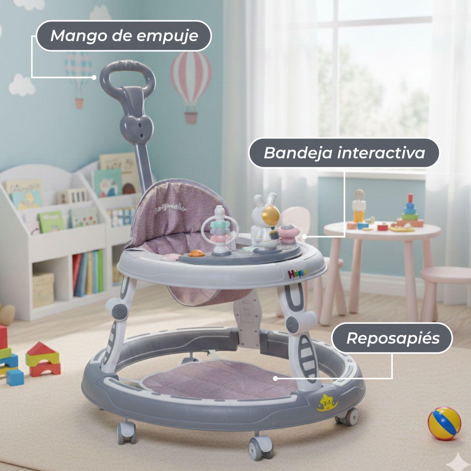 Andador Caminadora Bebe Plegable Astronauta Con Sonido-5