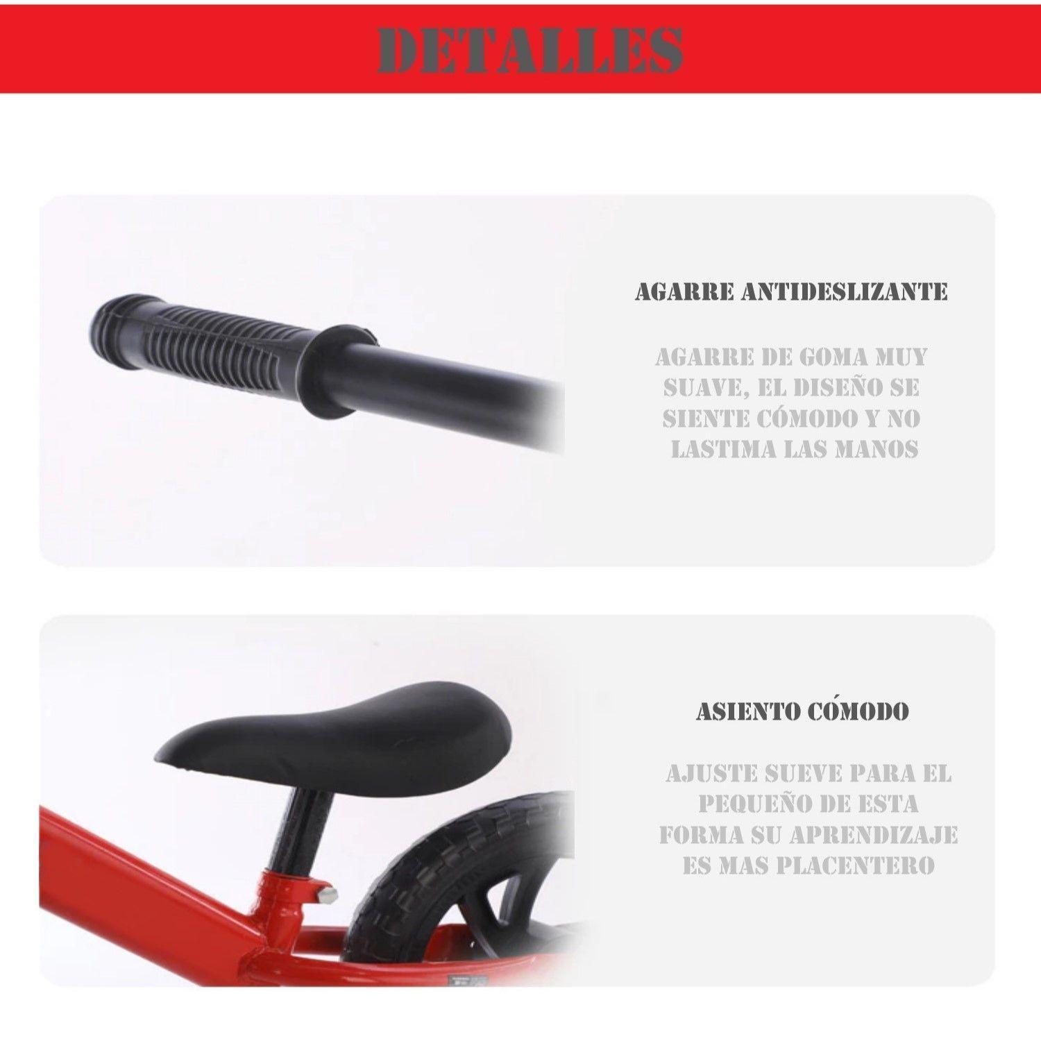 Bicicleta de Entrenamiento y Aprendizaje Roja-4