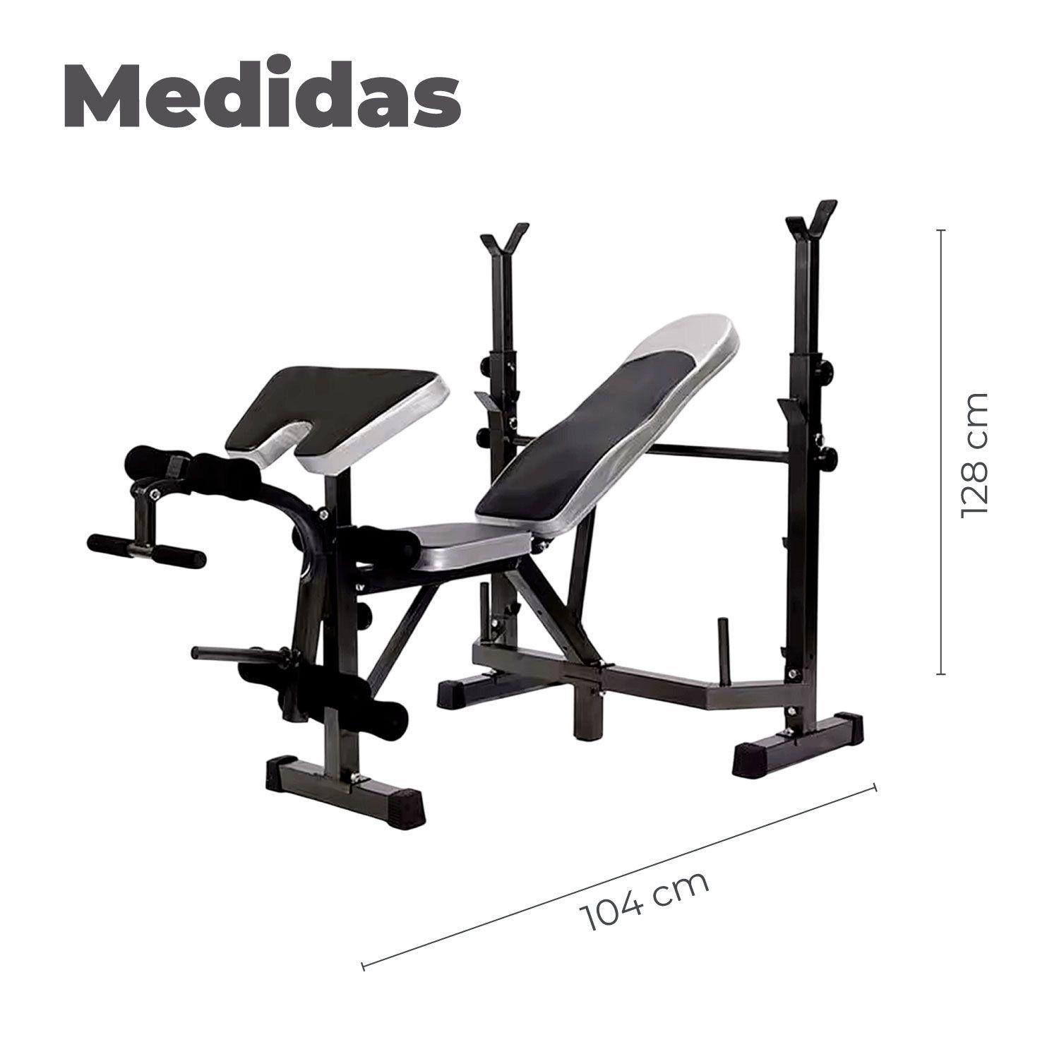 Press Banca Abdominal inclinable  y declinable + Banco Scott-3