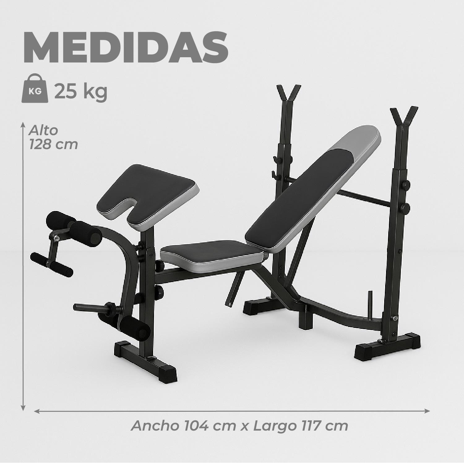 Press Banca Abdominal inclinable  y declinable + Banco Scott-2