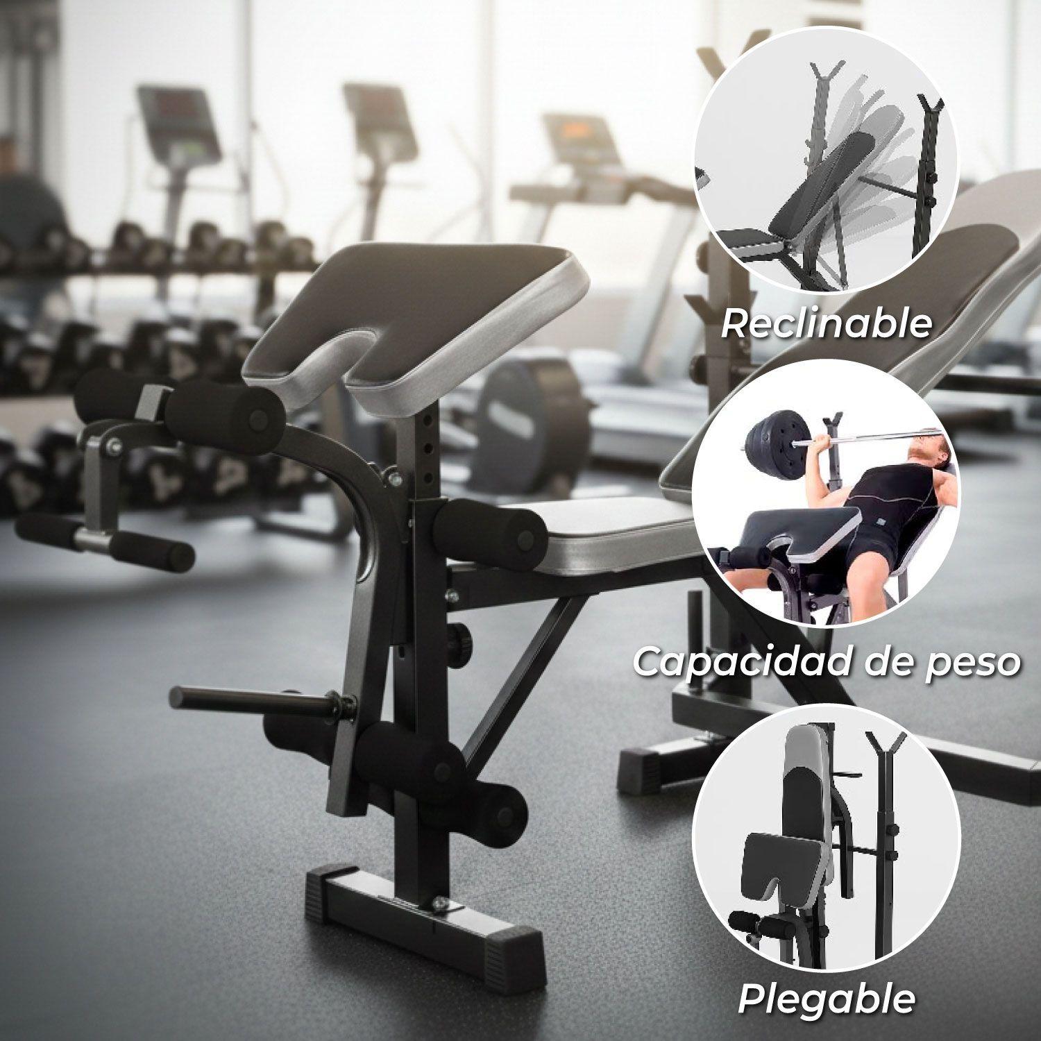 Press Banca Abdominal inclinable  y declinable + Banco Scott-3