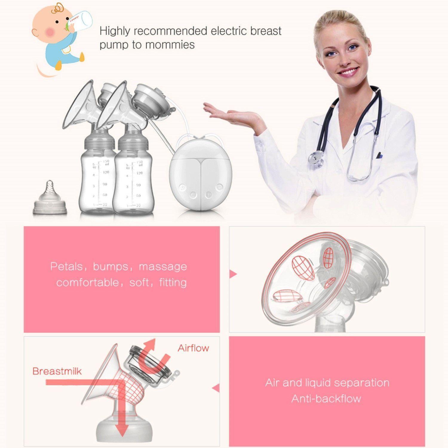 Saca Leche Extractor Electrico Maternal Doble Bomba-7