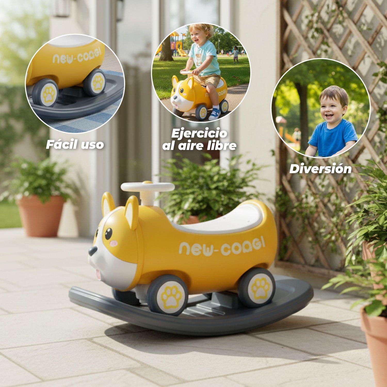 Mecedora Andador con Mango 2 en 1 Perrito-2