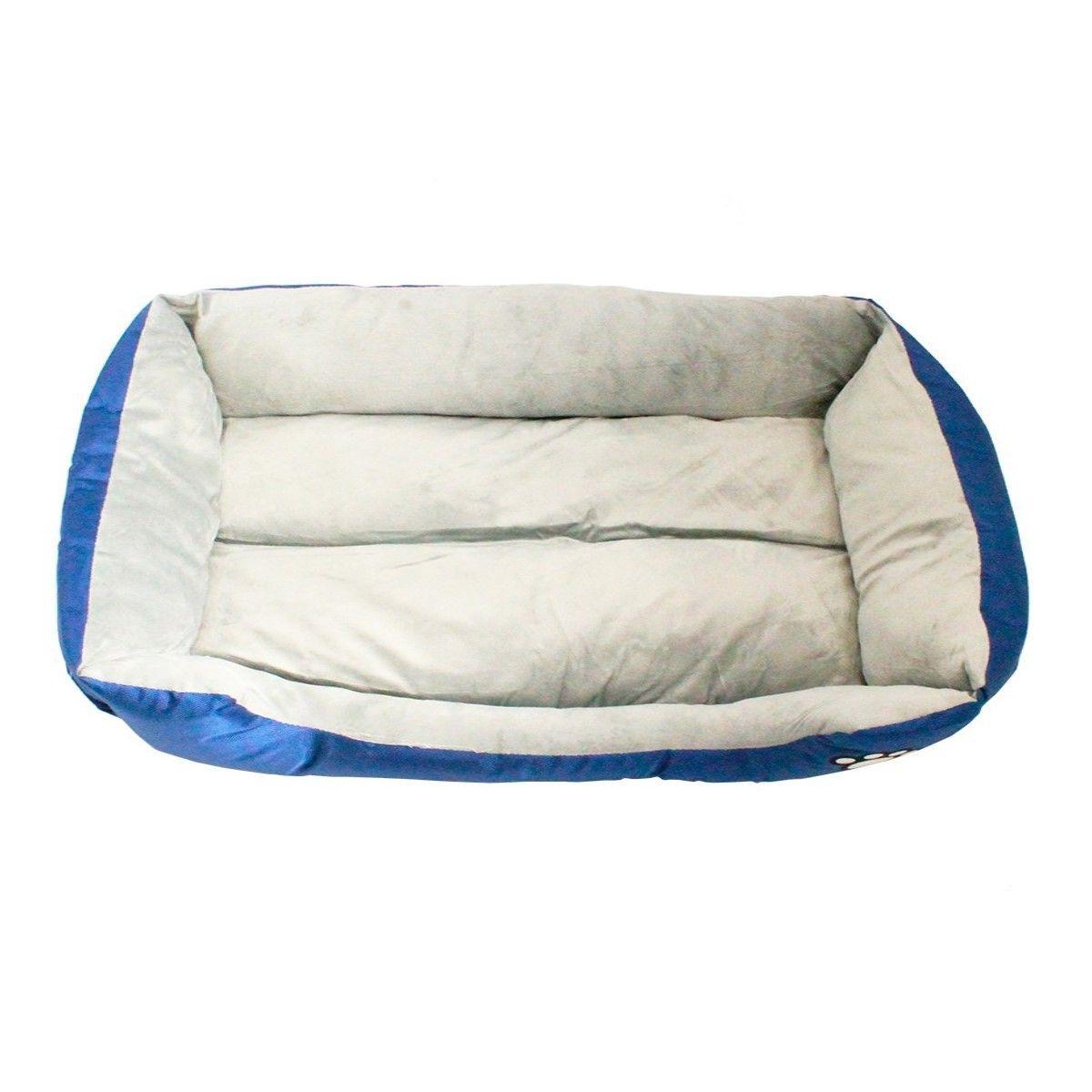 Cama Mascota Perro Gato Ultrasuave 90 Cms Azul-3