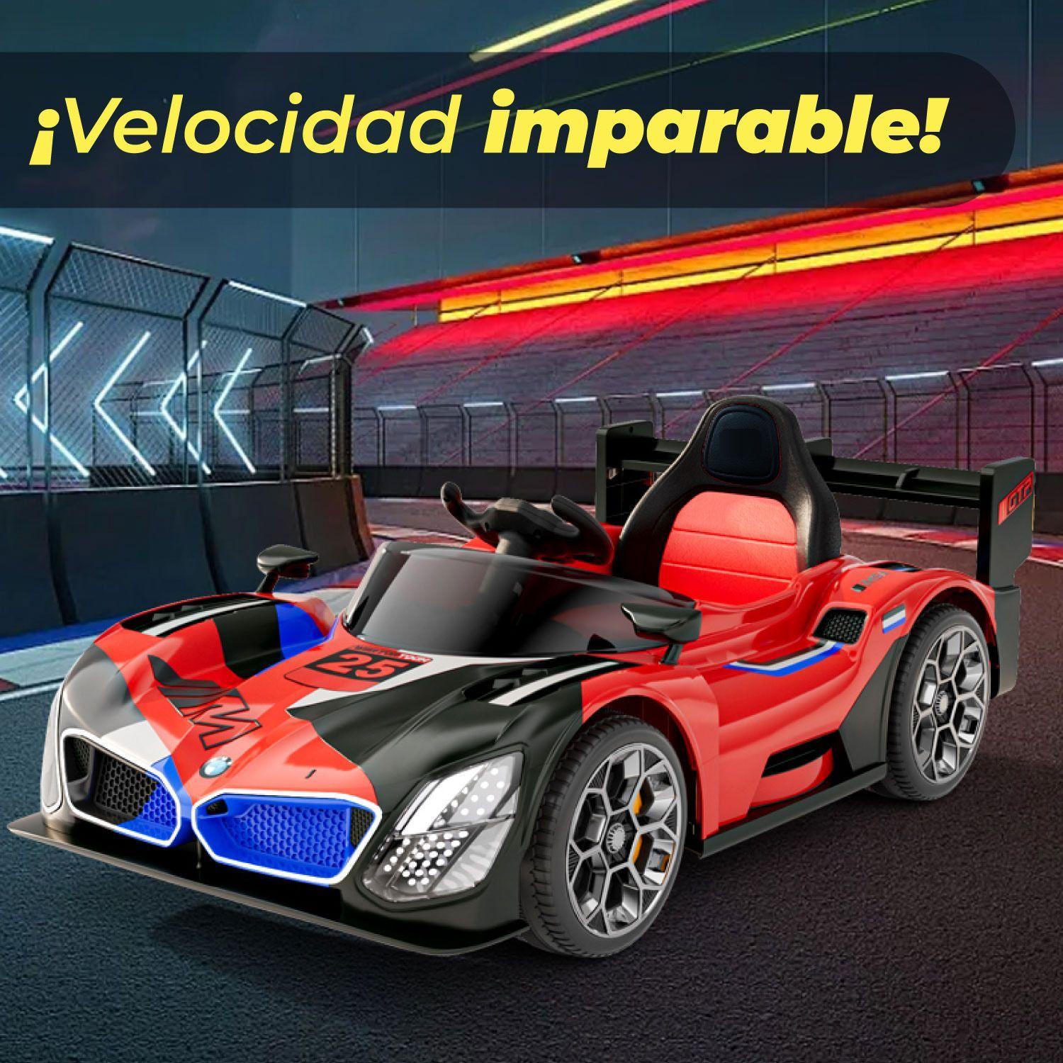 Auto Eléctrico Niños Deportivo Con Control Luces Led y sonido-2