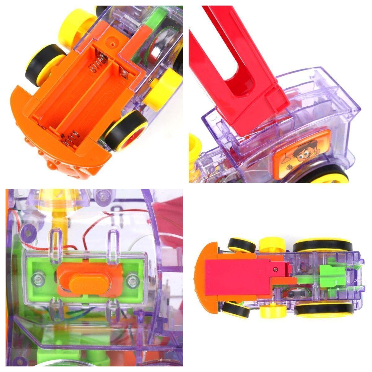 Tren Domino Automatico Juguete Interactivo con Luz y Sonido-4