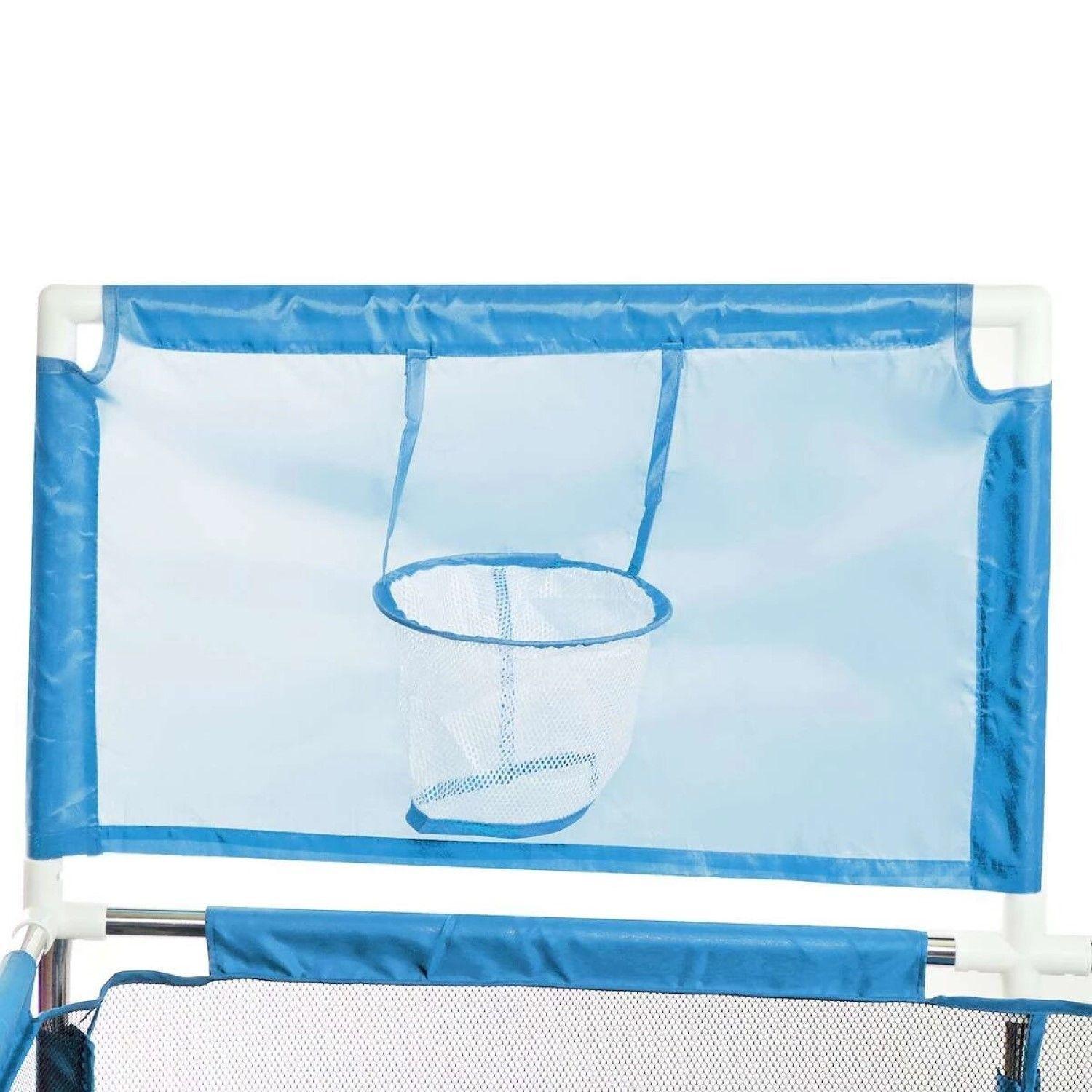 Corral Seguridad Bebes  Aro De Basket 128cm Azul-3