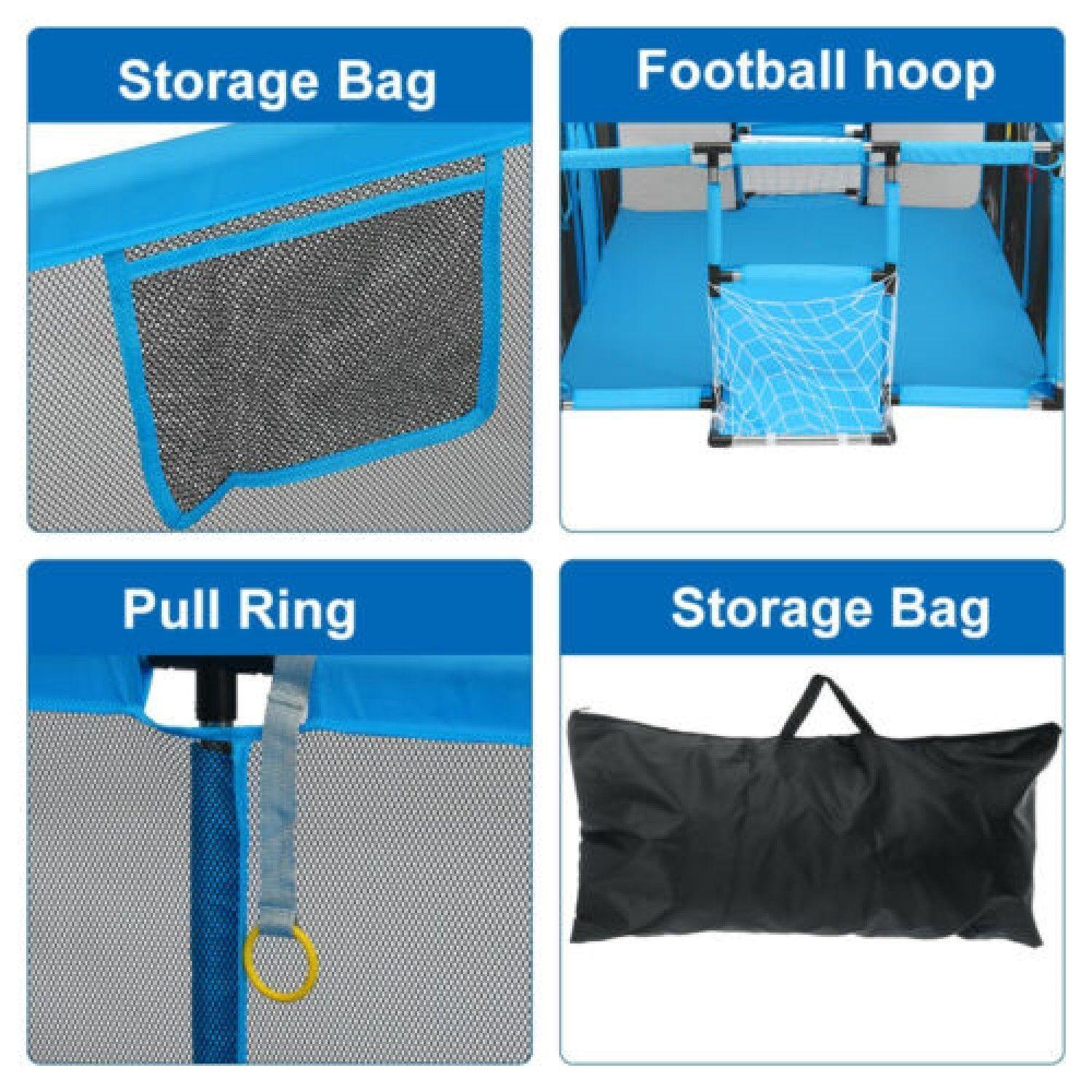Corral Seguridad Bebes  Aro De Basket 128cm Azul-8