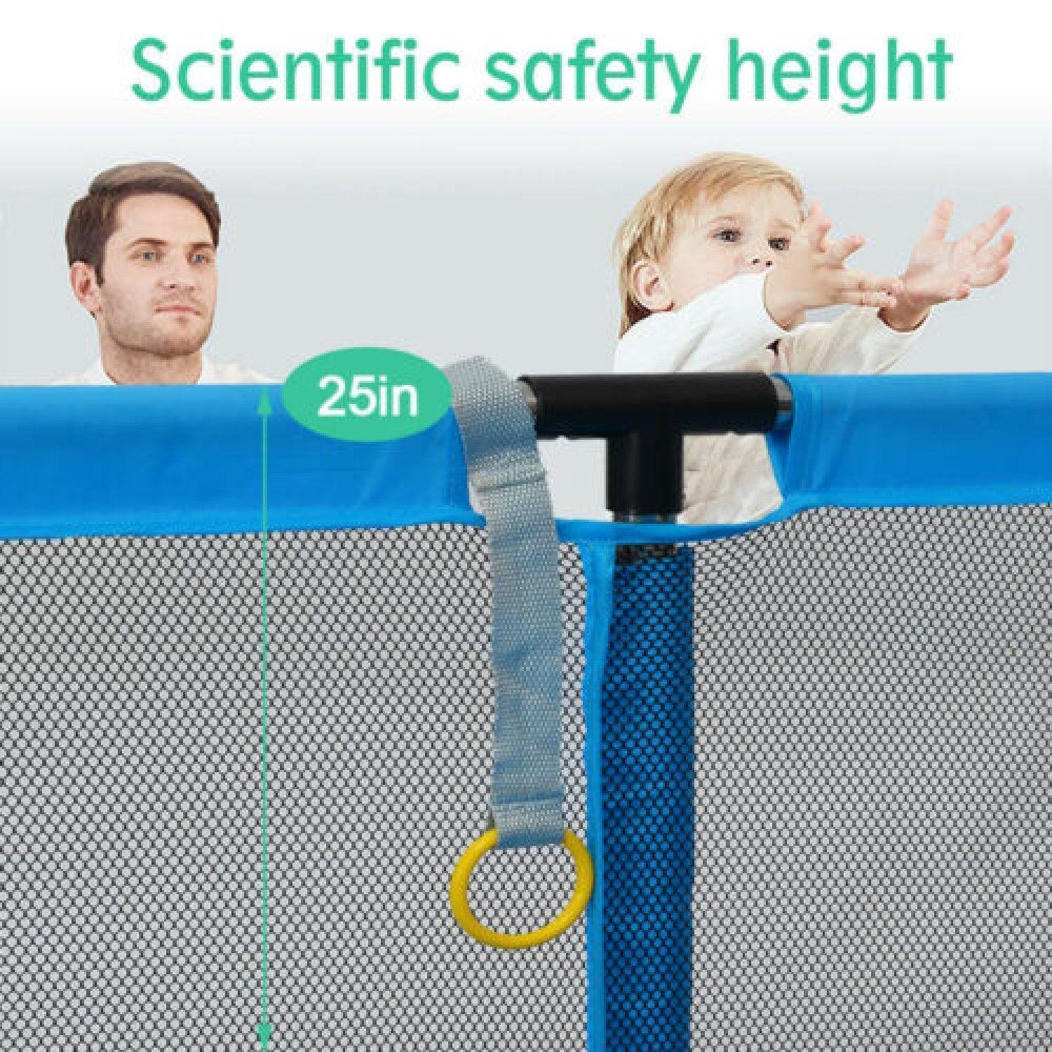 Corral Seguridad Bebes  Aro De Basket 128cm Azul-9