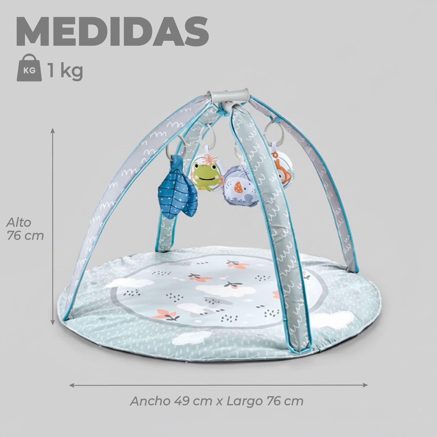 Gimnasio Alfombra Bebe Acolchado Fluffy Baby Centro de Juego-2