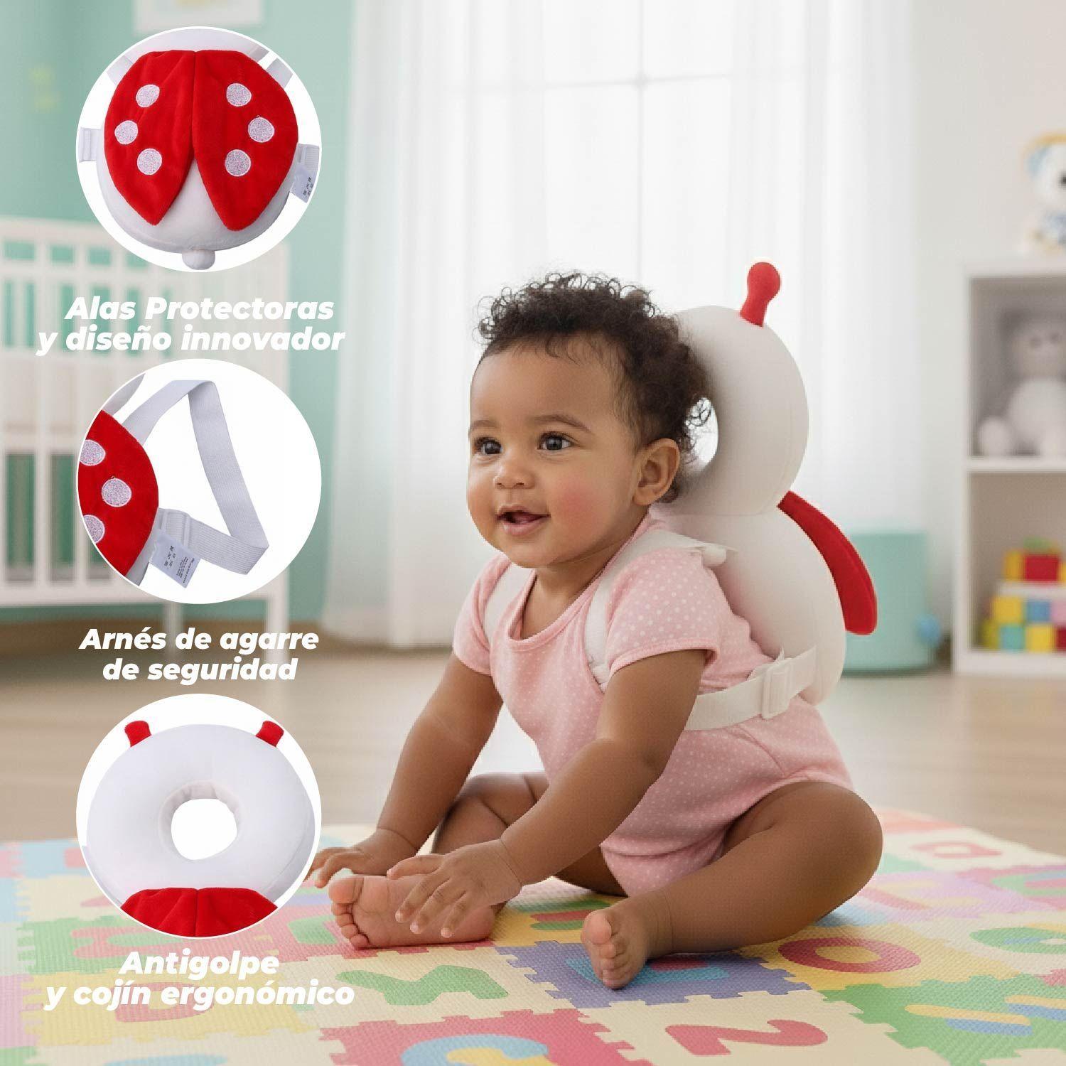 Mochila Protectora Cabeza Bebes Cojin Antigolpes Chinita-3