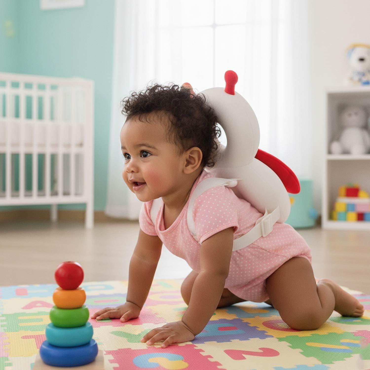 Mochila Protectora Cabeza Bebes Cojin Antigolpes Chinita-4