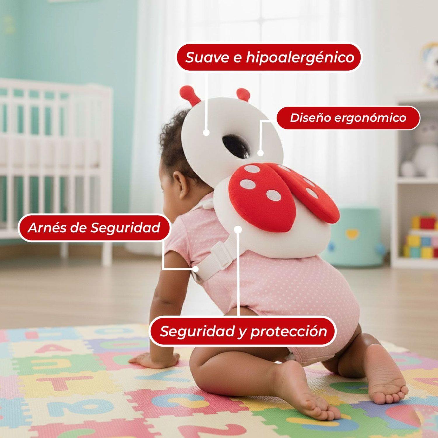 Mochila Protectora Cabeza Bebes Cojin Antigolpes Chinita-5
