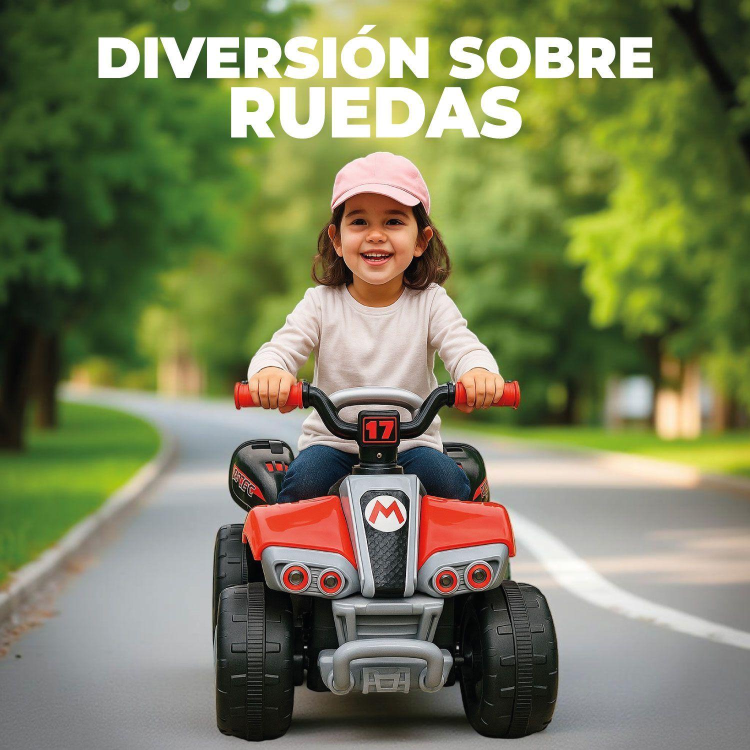 Moto Niños Cuatrimoto Eléctrica Estilo Mario Kart-3