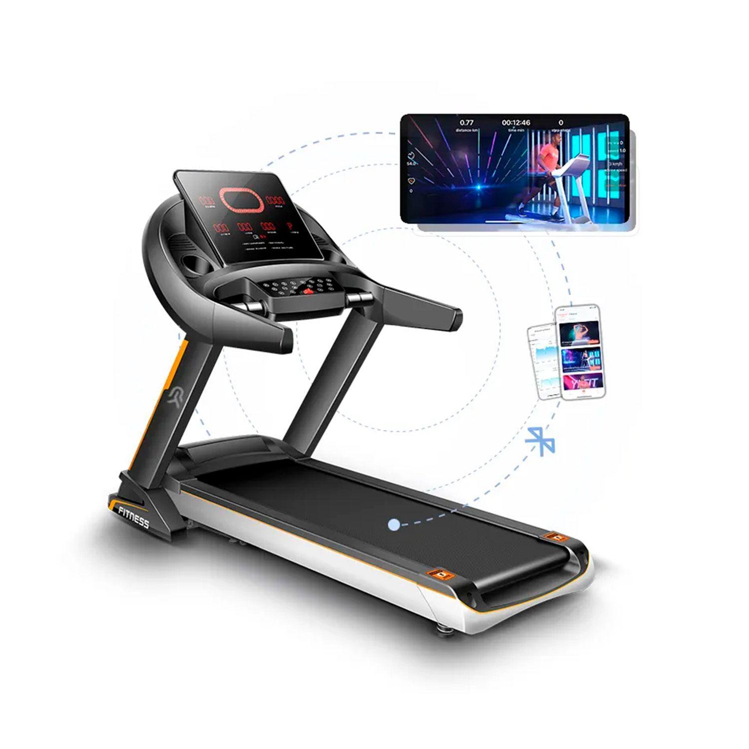 Trotadora electrica con inclinacion Alta Gama + Mancuernas 10 KG -2