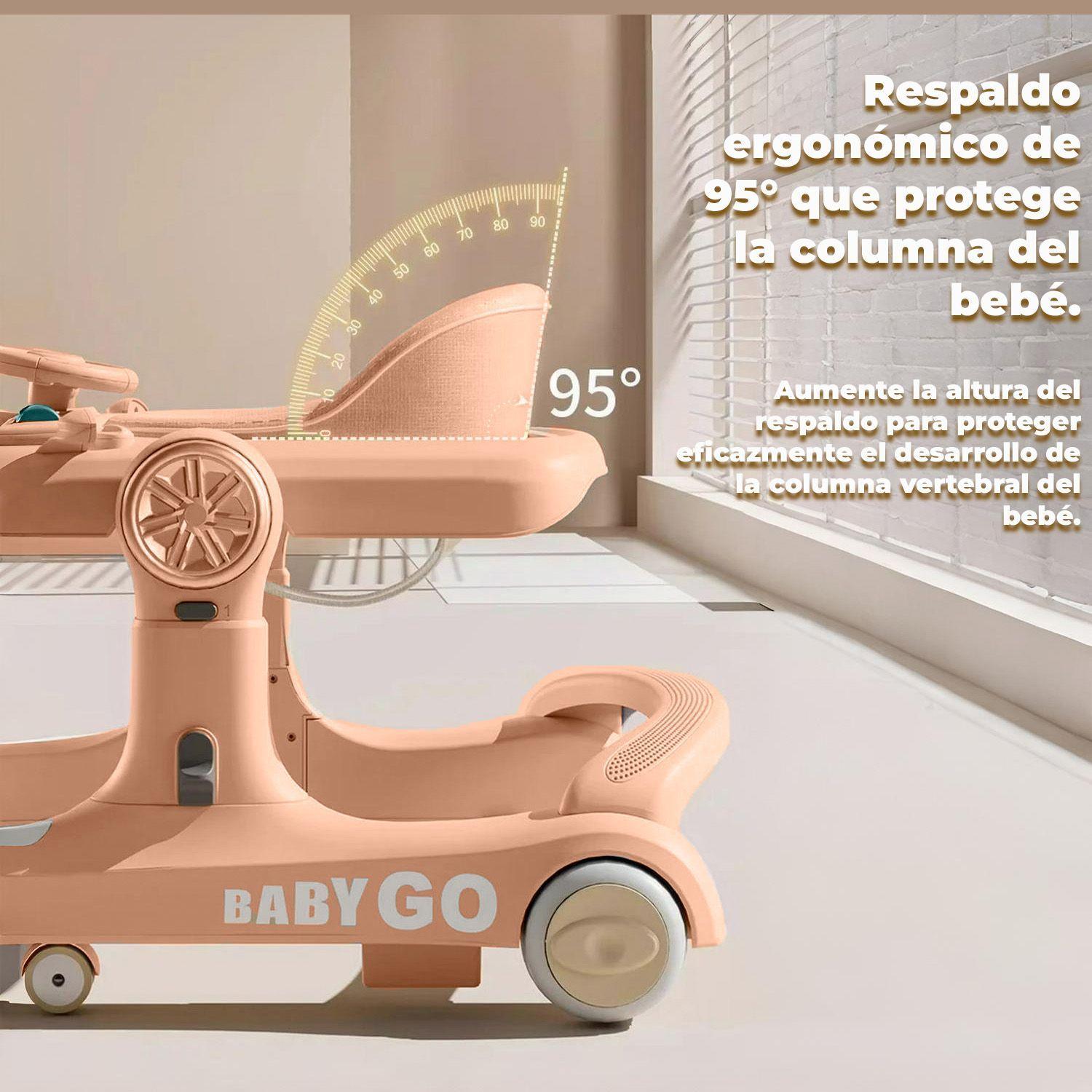 Andador Caminadora Autito Musical Bebe Anticaida Apoya Pies-5