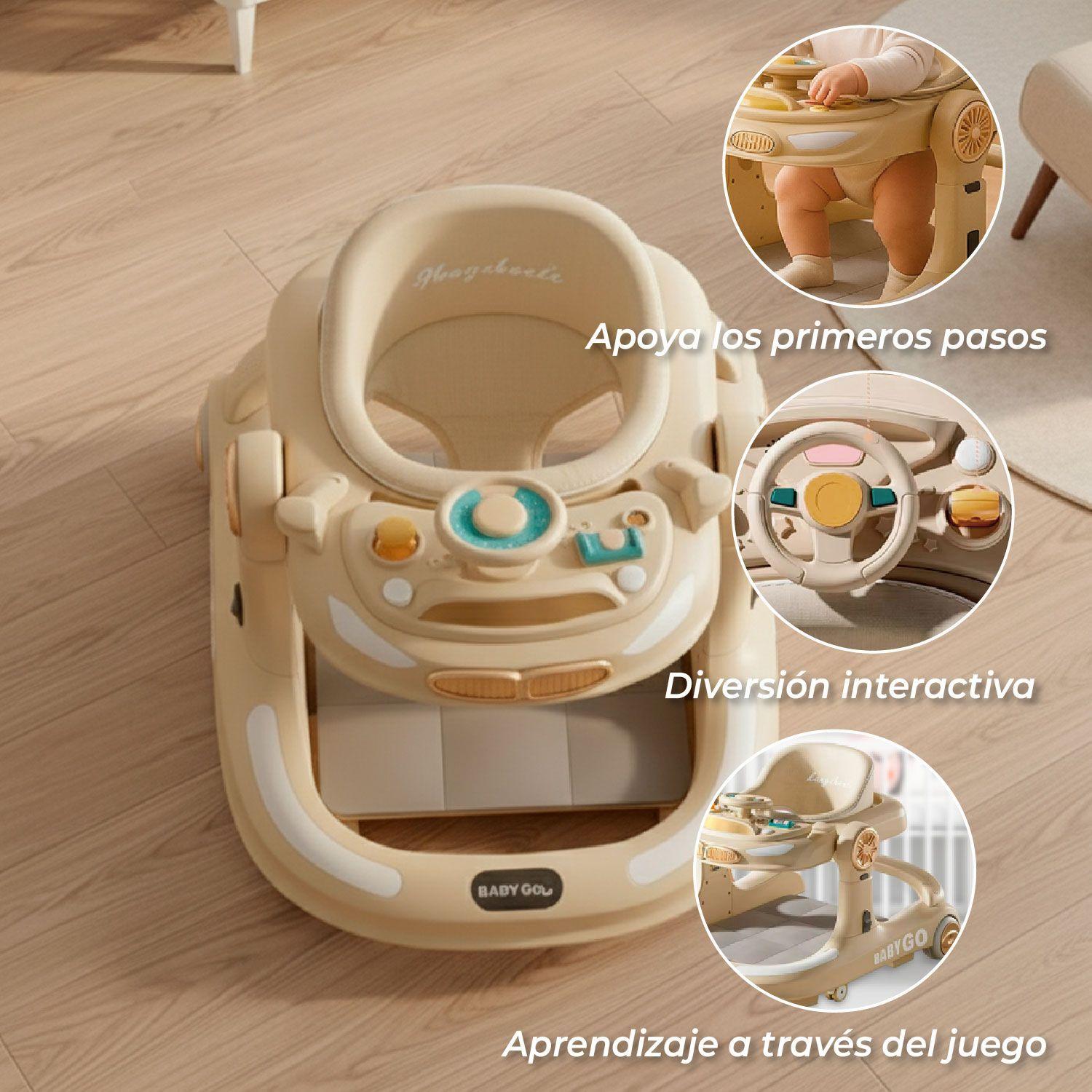 Andador Caminadora Autito Musical Bebe Anticaida Apoya Pies-2