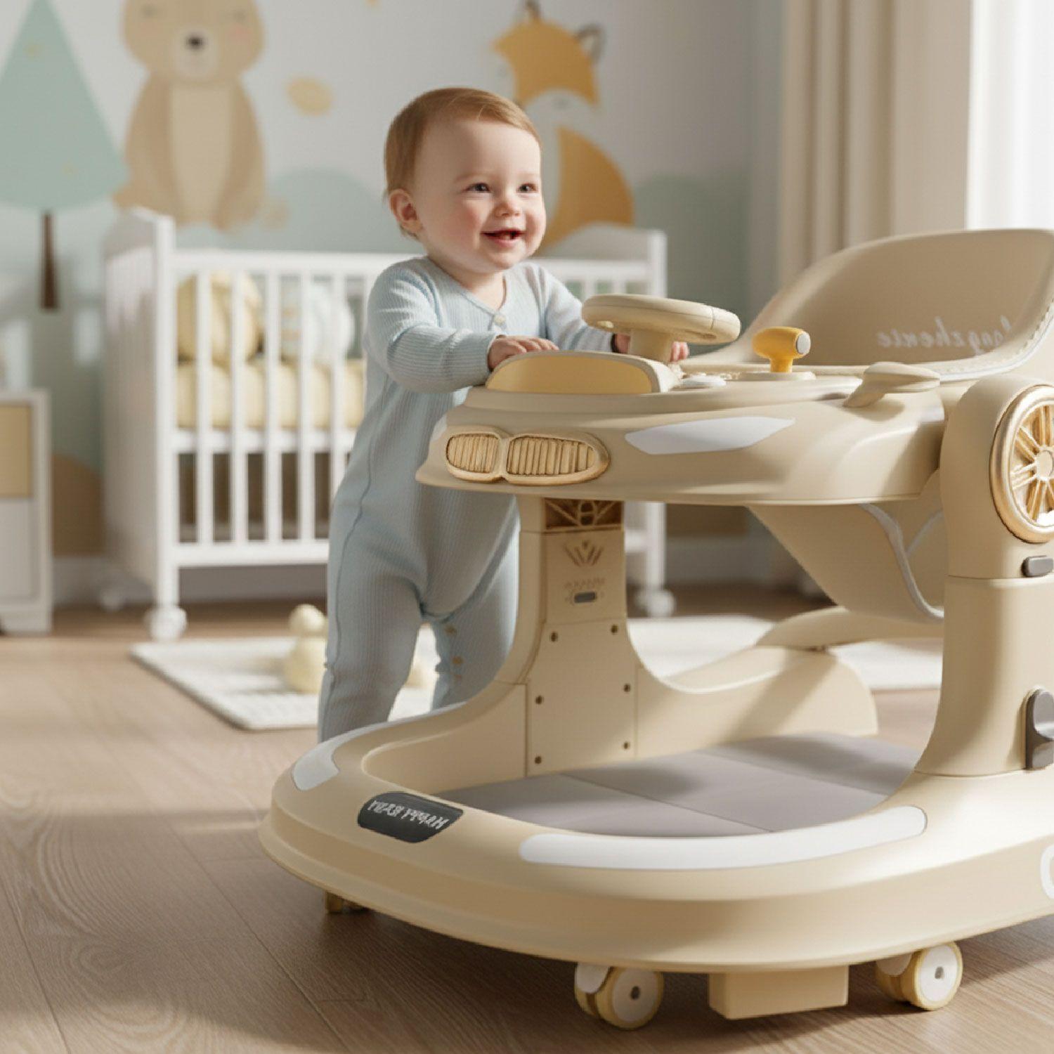 Andador Caminadora Autito Musical Bebe Anticaida Apoya Pies-3